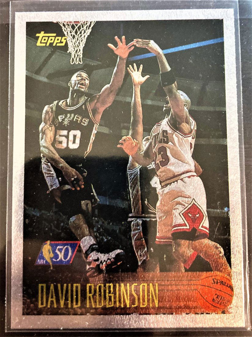 1996-97 TOPPS FOIL NBA 50 PARALLEL #80 SAN ANTONIO (1 of 2)