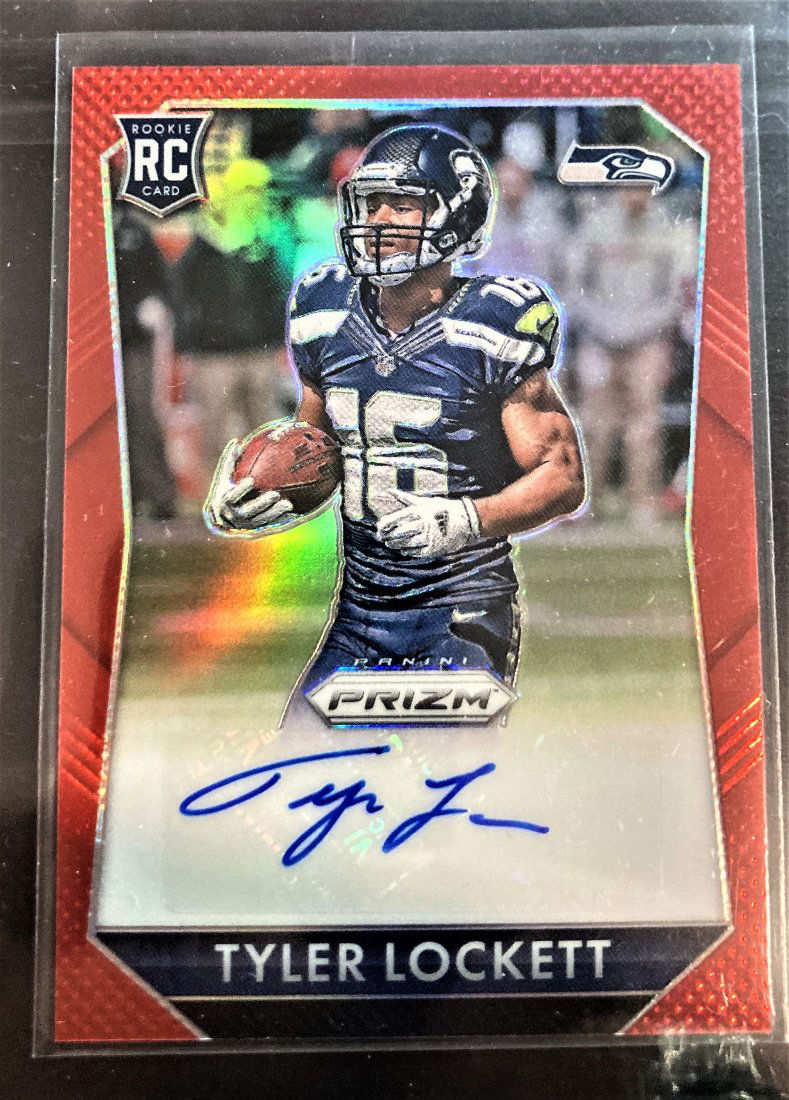 2015 PANINI PRIZM RED PRIZM REFRACTOR TYLER LOCKETT RC (1 of 2)