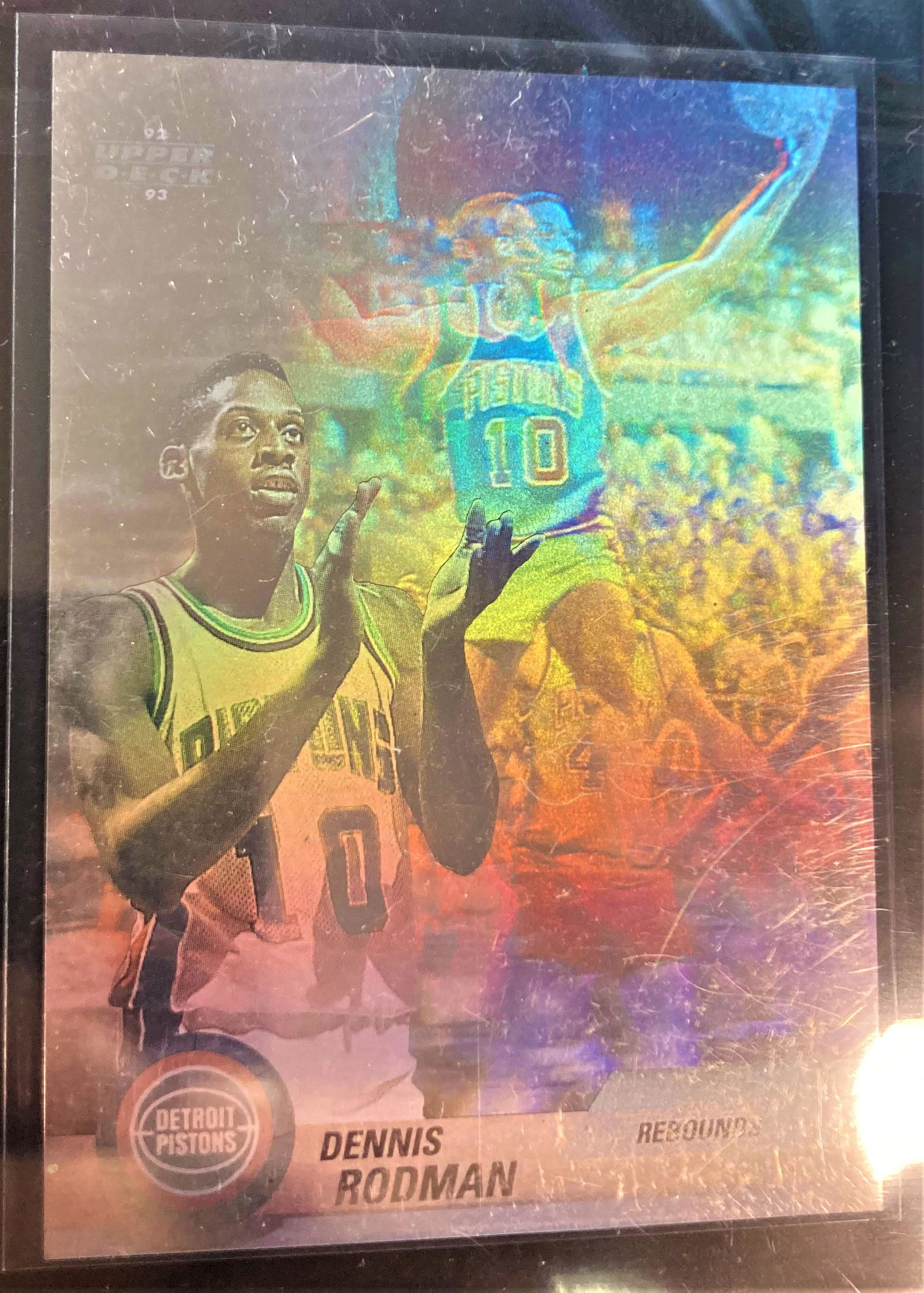 1992-93 Upper Deck DENNIS RODMAN #AW3 hologram Card (1 of 2)