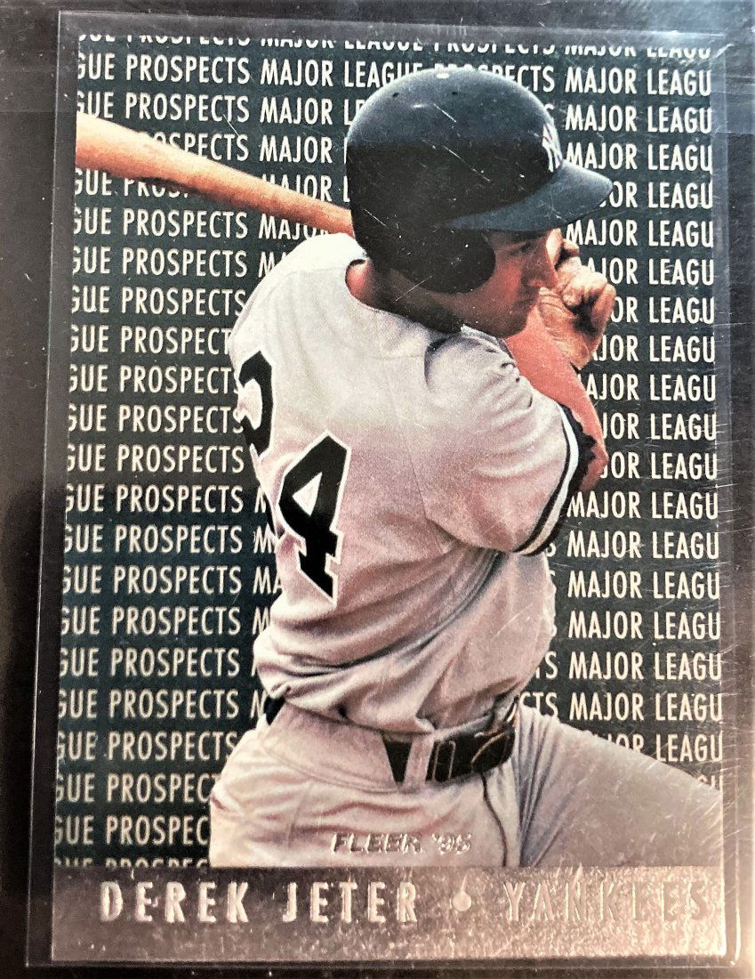 1995 Fleer Major League Prospects Derek Jeter No Logos (1 of 2)