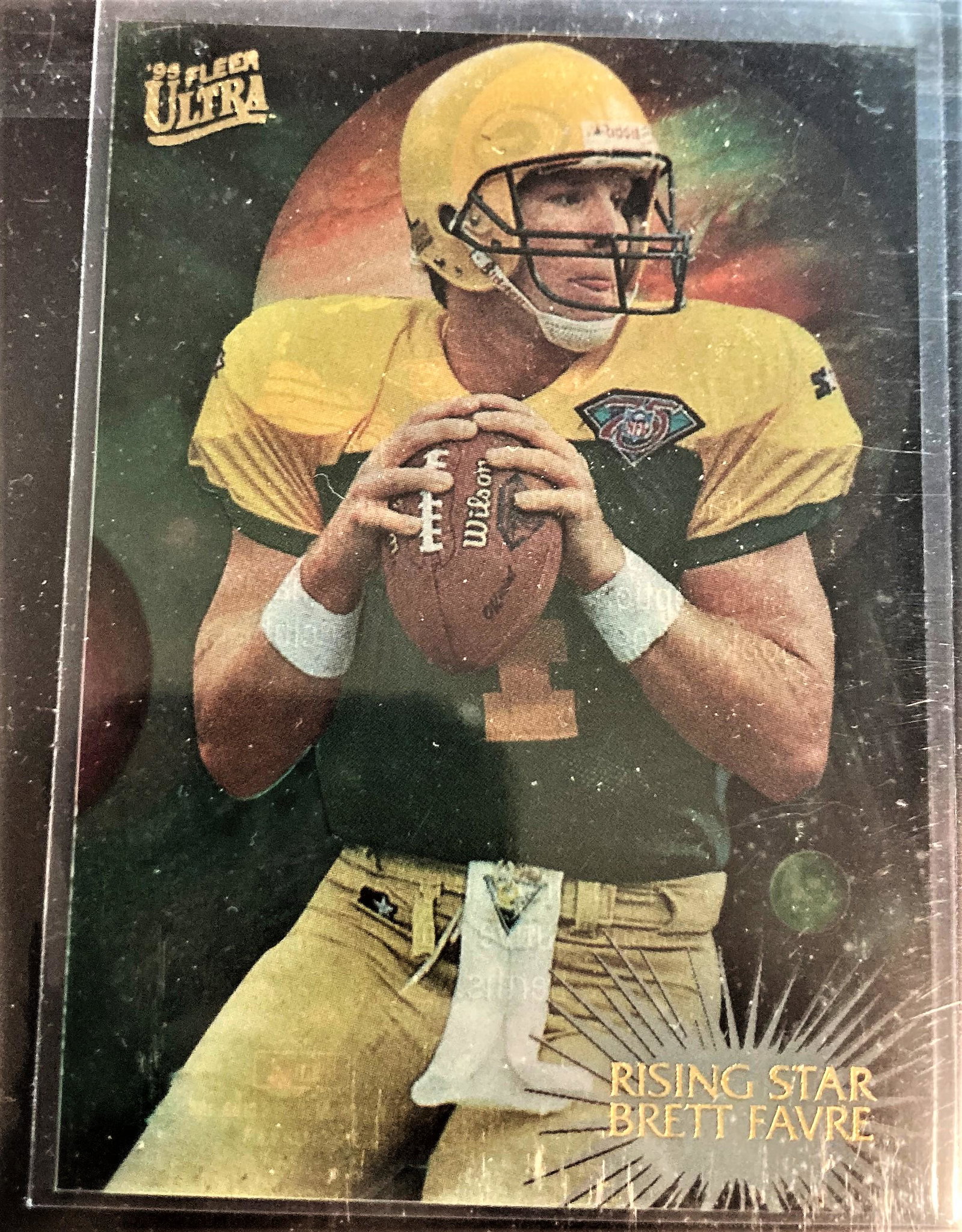 1995 Fleer Ultra Brett Favre #6 RISING STAR PACKERS HOF: 1995 Fleer Ultra Brett Favre #6 RISING STAR PACKERS HOF