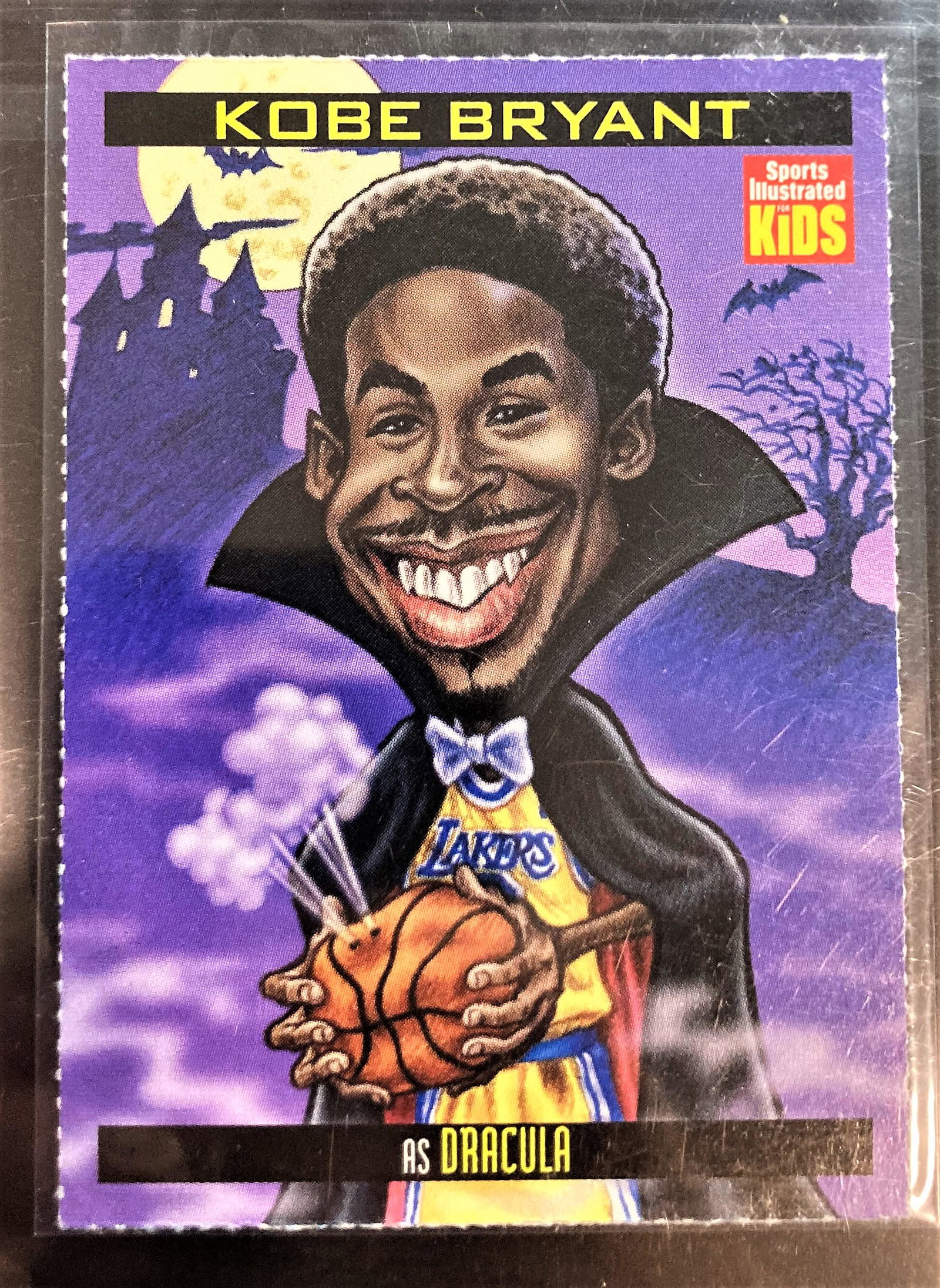 Rare Kobe Bryant As Dracula 1999 Sports Illustrated for: Rare Kobe Bryant As Dracula 1999 Sports Illustrated for Kids Halloween Card 842