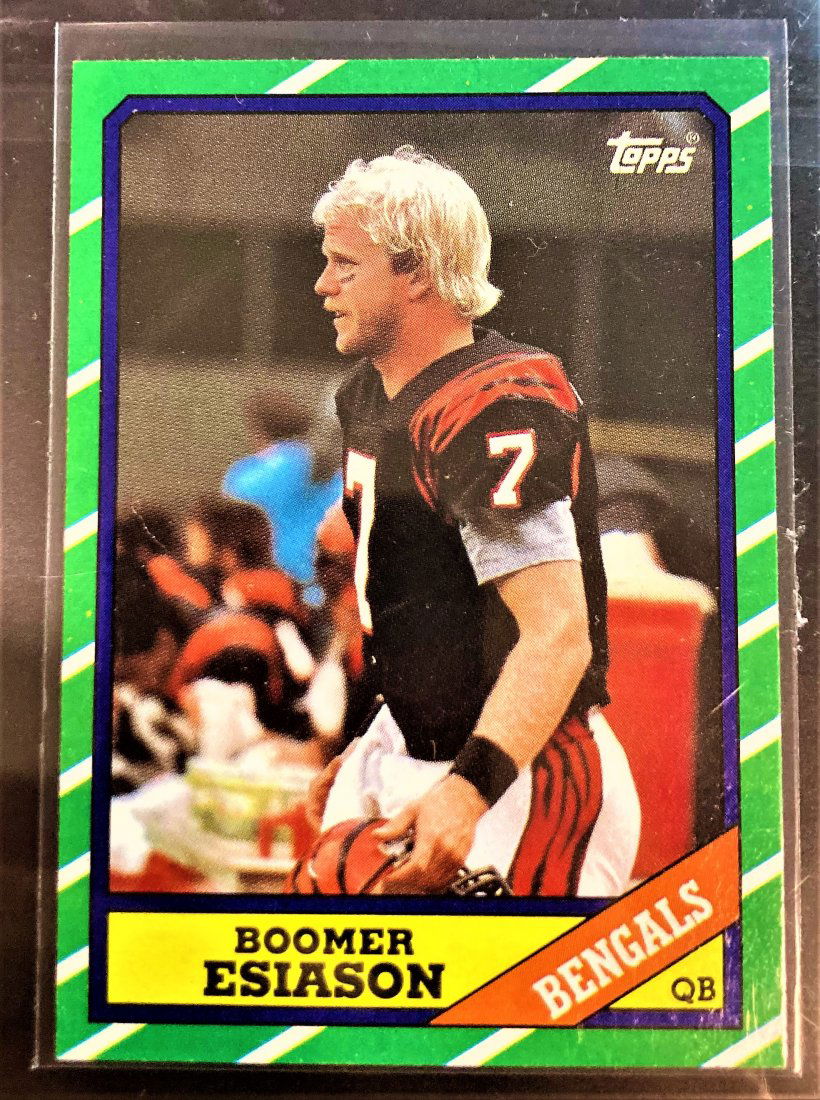 1986 Topps Boomer Esiason RC Rookie Card #255 Bengals (1 of 2)