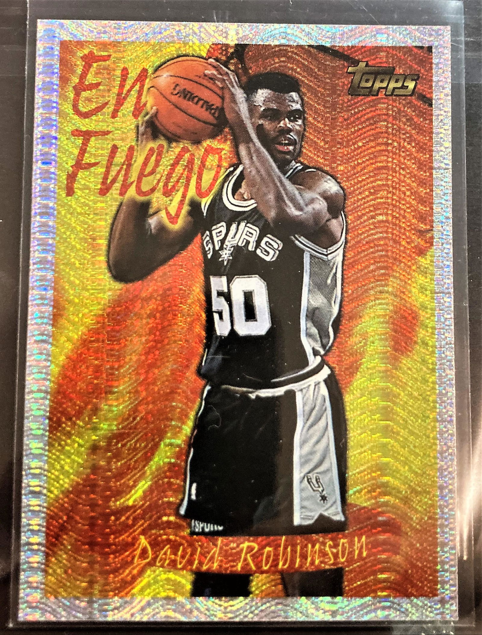 1996 - 97 Topps David Robinson San Antonio Spurs EN: 1996 - 97 Topps David Robinson San Antonio Spurs EN FUEGO Seasons Best