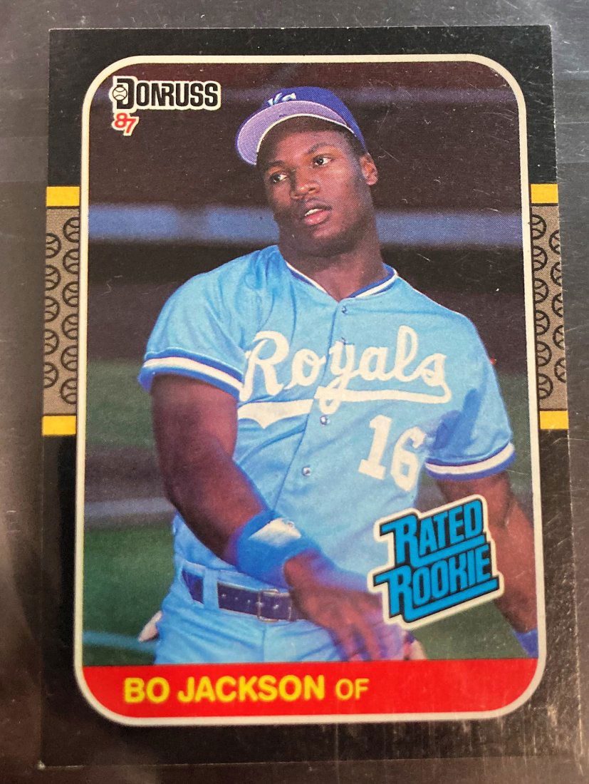 Bo Jackson 1987 Donruss Rated Rookie RC #35 KC Royals (1 of 2)