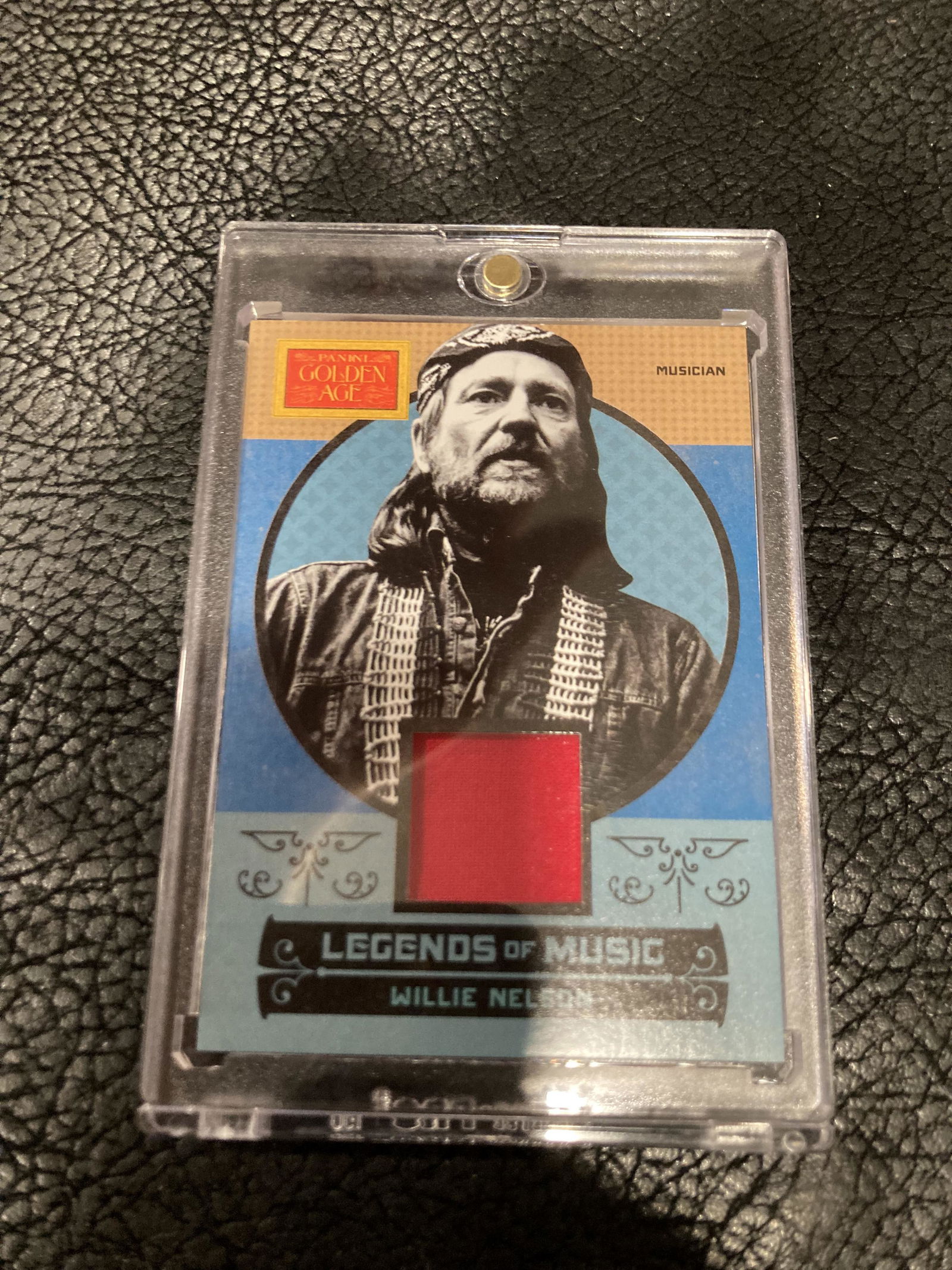 2014 Panini Golden Age Willie Nelson Color Relic Swatch (1 of 2)
