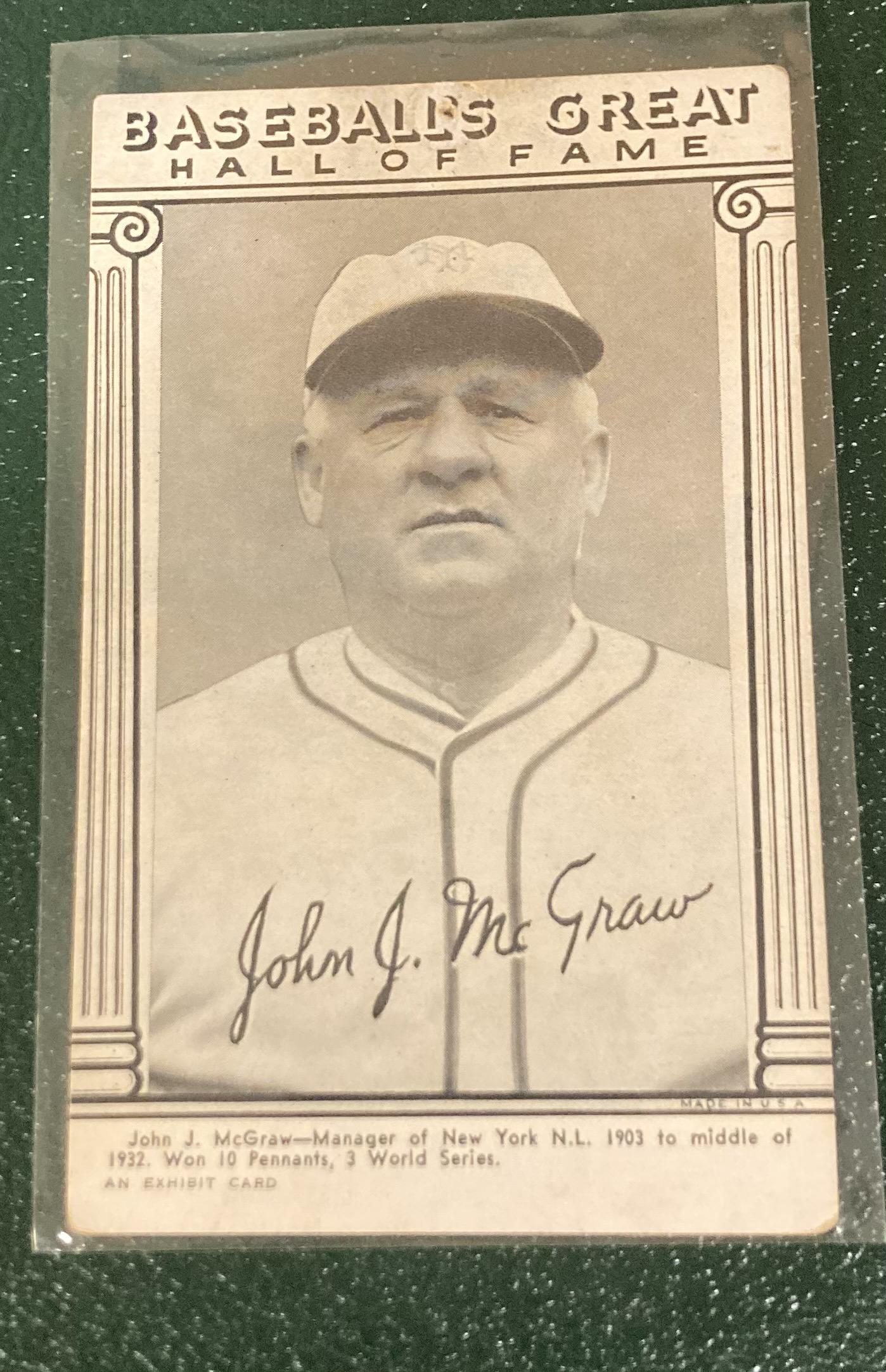 1948 Baseball's Great Hall-Of-Fame John Mcgraw New York (1 of 2)