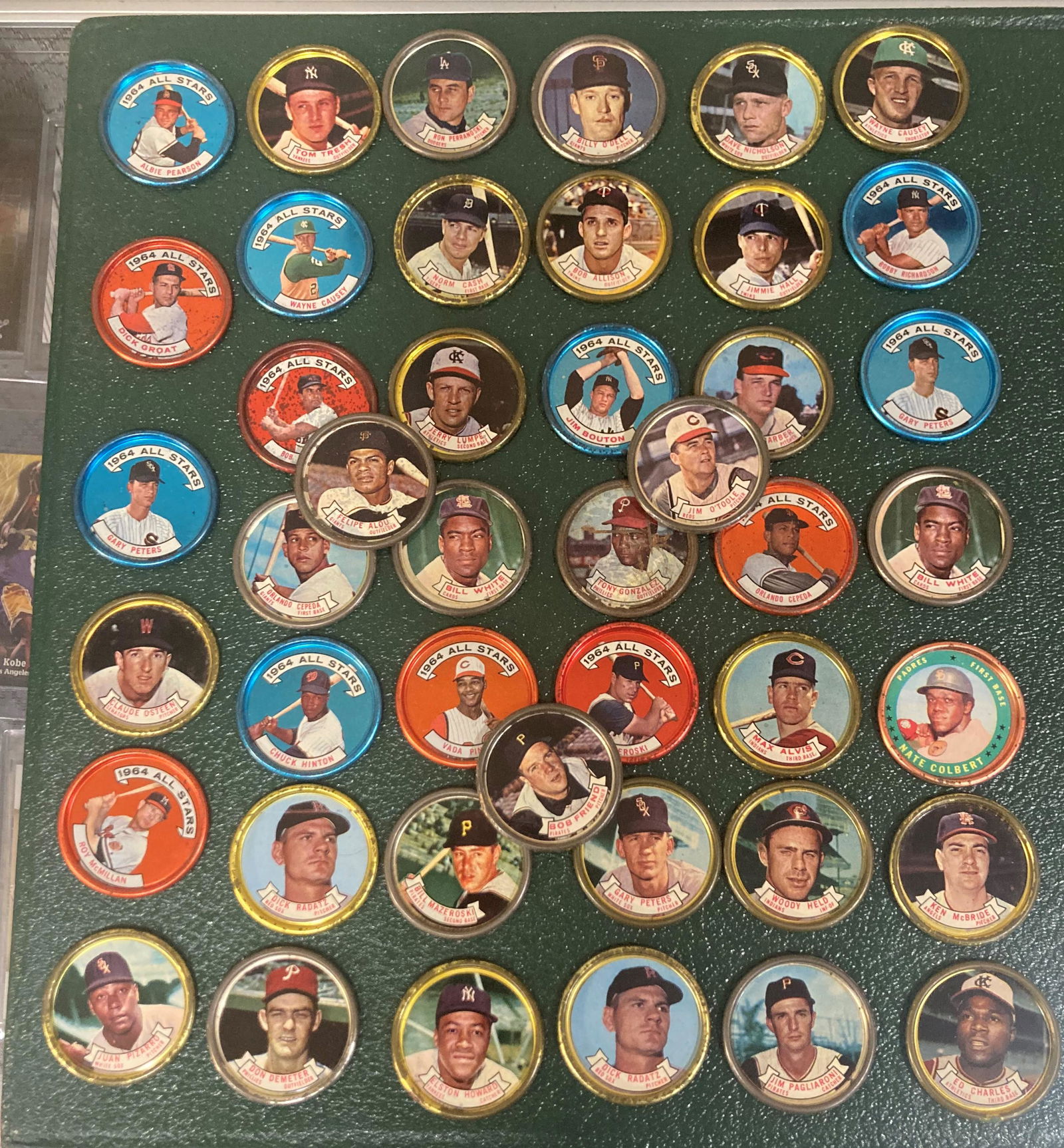 1964 Topps Baseball Coins Lot With Stars Lot 42 Metal (1 of 20)