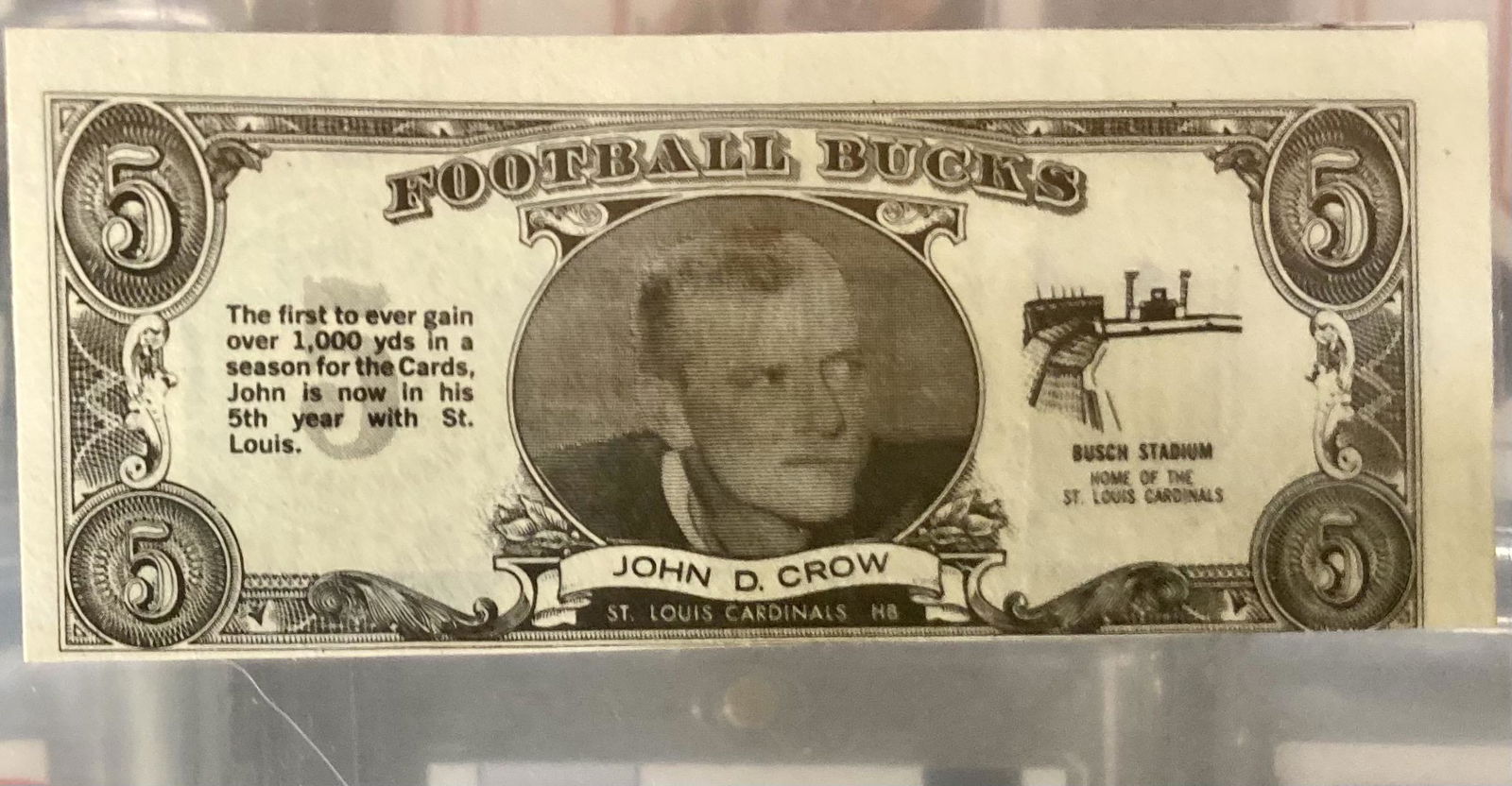 1962 Topps Football Bucks #6 John David Crow (1 of 2)