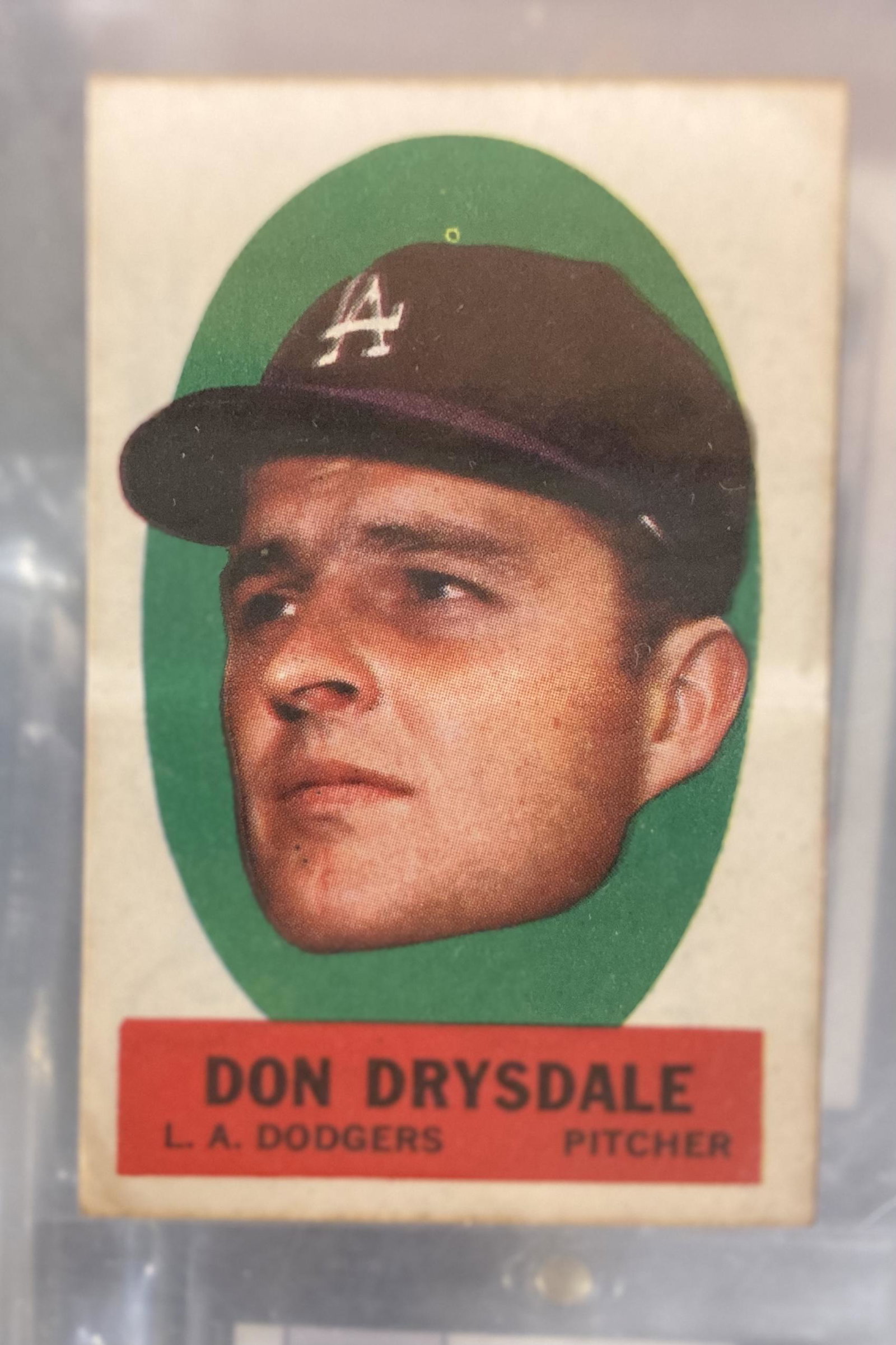 1963 Topps Peel-Offs Don Drysdale (peeling Directions) (1 of 2)