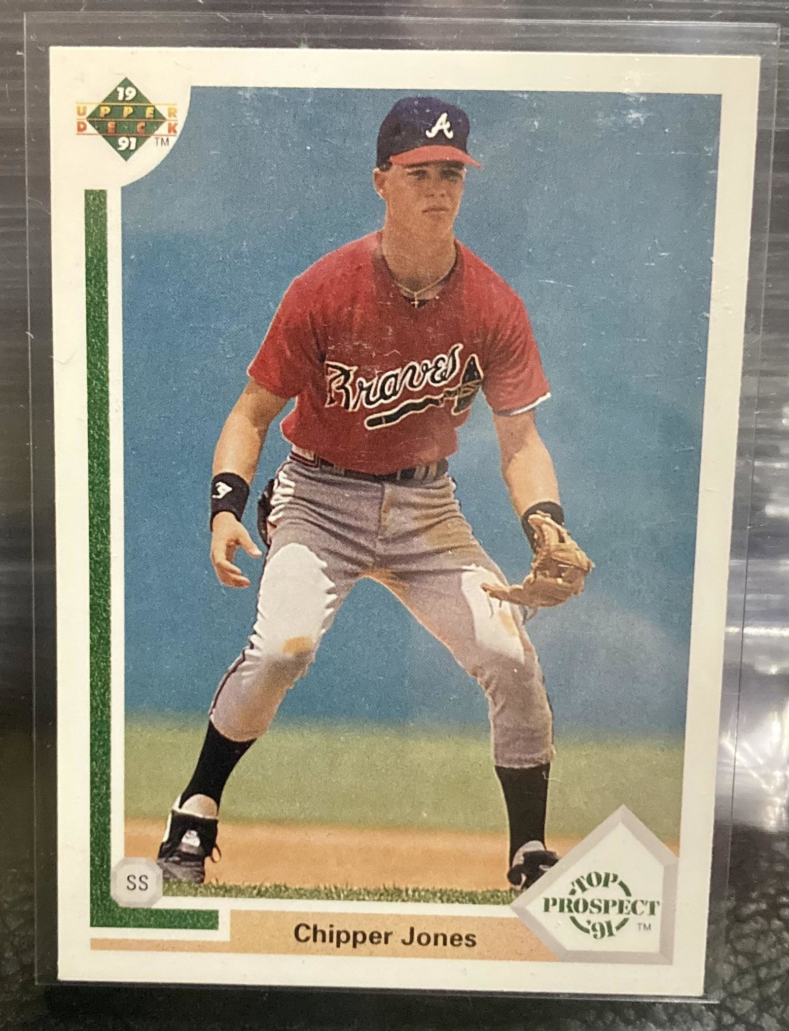 1991 UPPER DECK #55 Chipper Jones Rookie Card RC (1 of 2)
