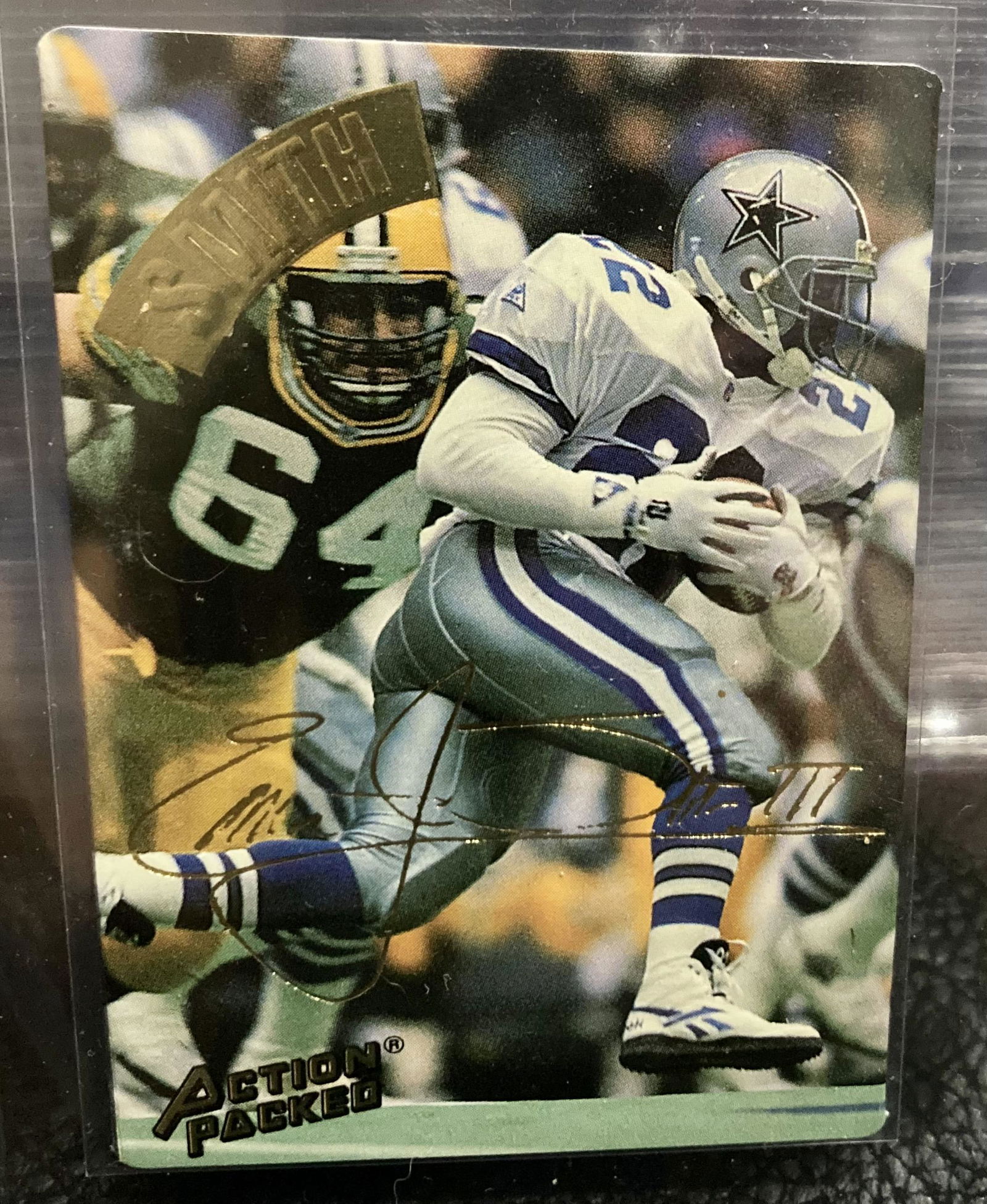1994 Action Packed Gold Signatures Emmitt Smith #22 Hof (1 of 2)
