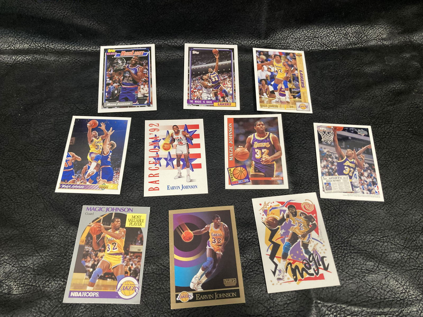 Lot OF 10 Magic Johnson Card Lakers (1 of 2)