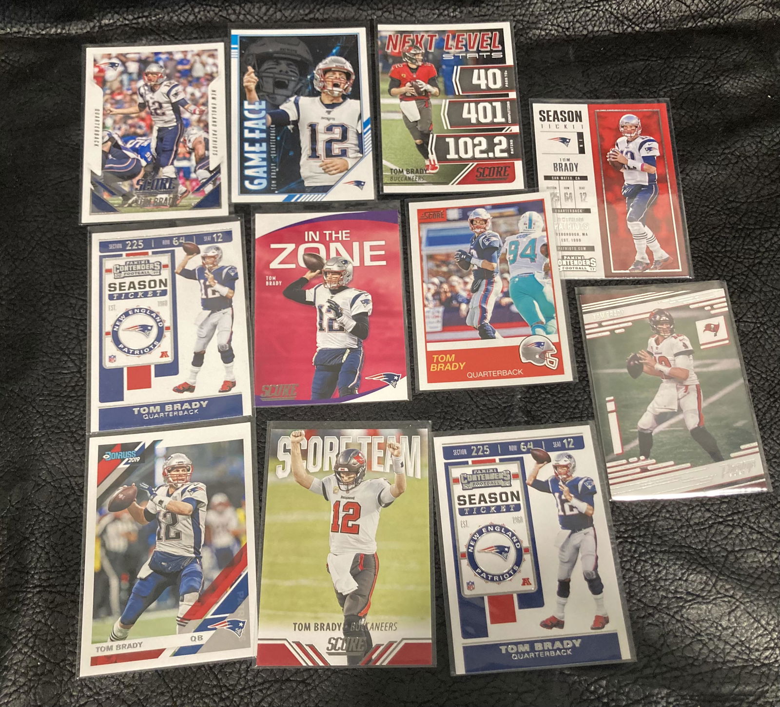 Lot of 11 Tom Brady Cards (1 of 2)