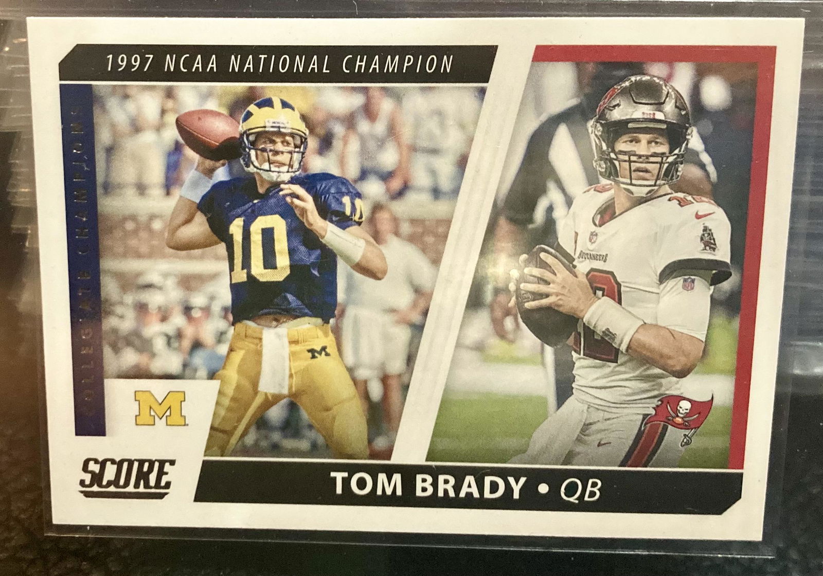 Tom Brady 2021 Score  Collegiate Champions Insert #9 (1 of 2)