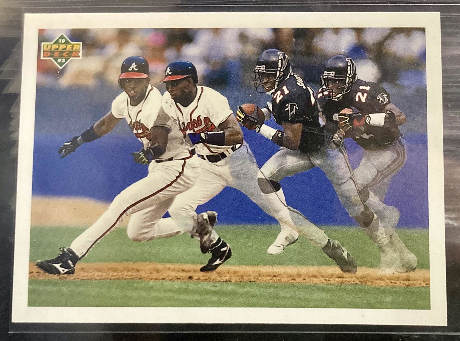 Deion Sanders 1991 Upper Deck Prime Time's Two Card (1 of 2)