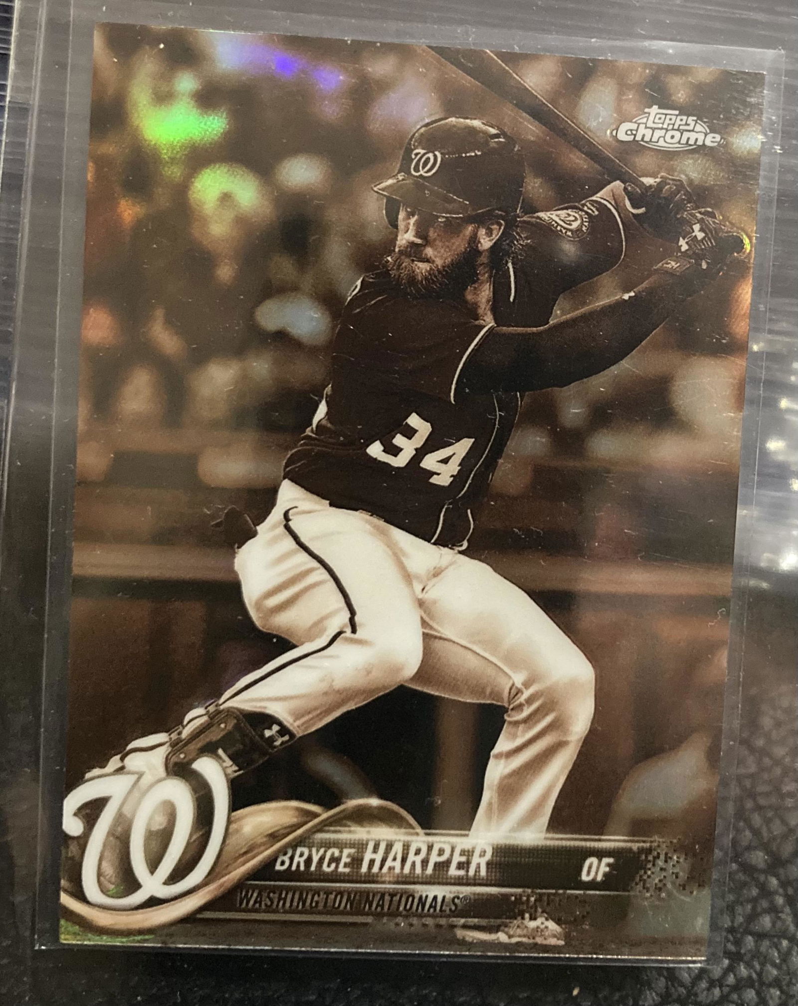 Bryce Harper 2018 Topps Chrome Sepia Refractor (1 of 2)