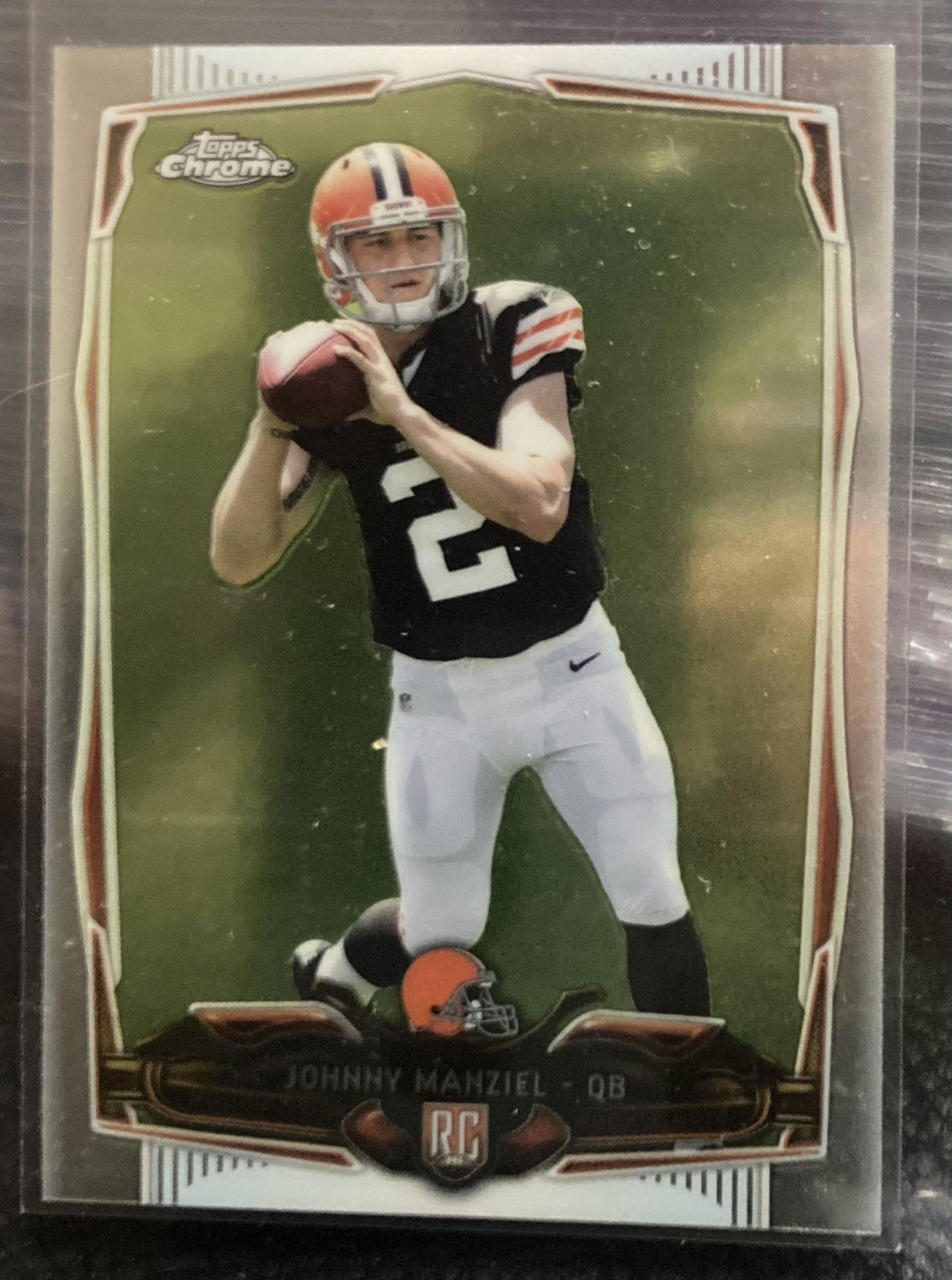 Johnny Manziel Rookie 2014 Topps Chrome card 169 (1 of 2)