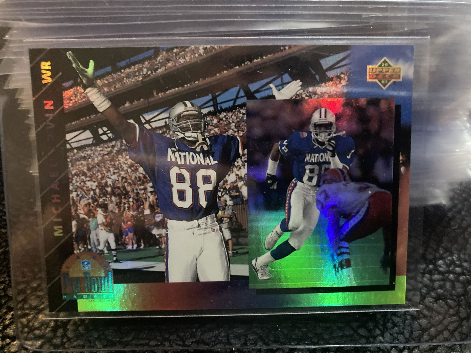 Michael Irvin Insert Pro Bowl Hologram 1993 Dallas (1 of 2)
