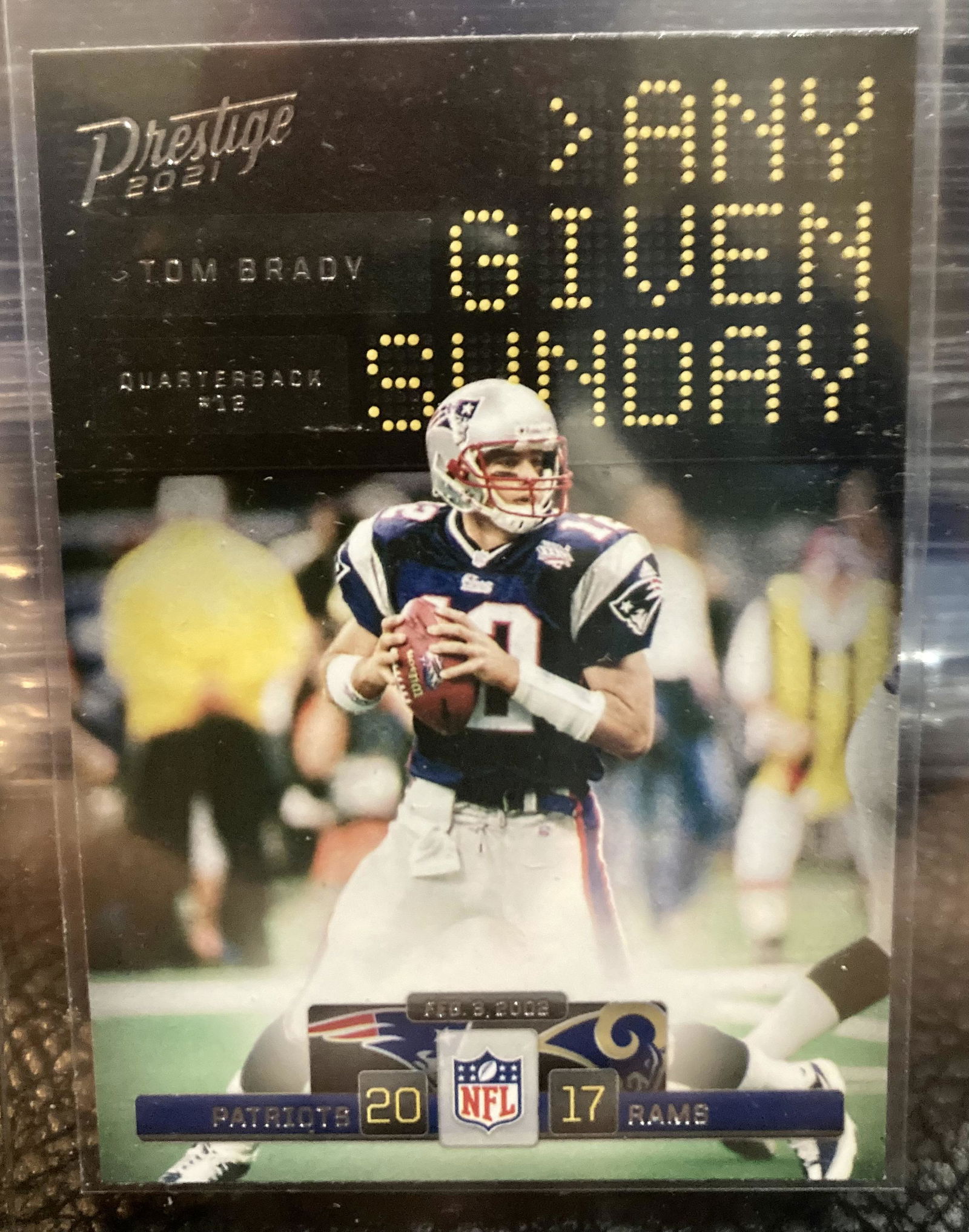 Tom Brady 2021 Panini Prestige Any Given Sunday Insert (1 of 2)