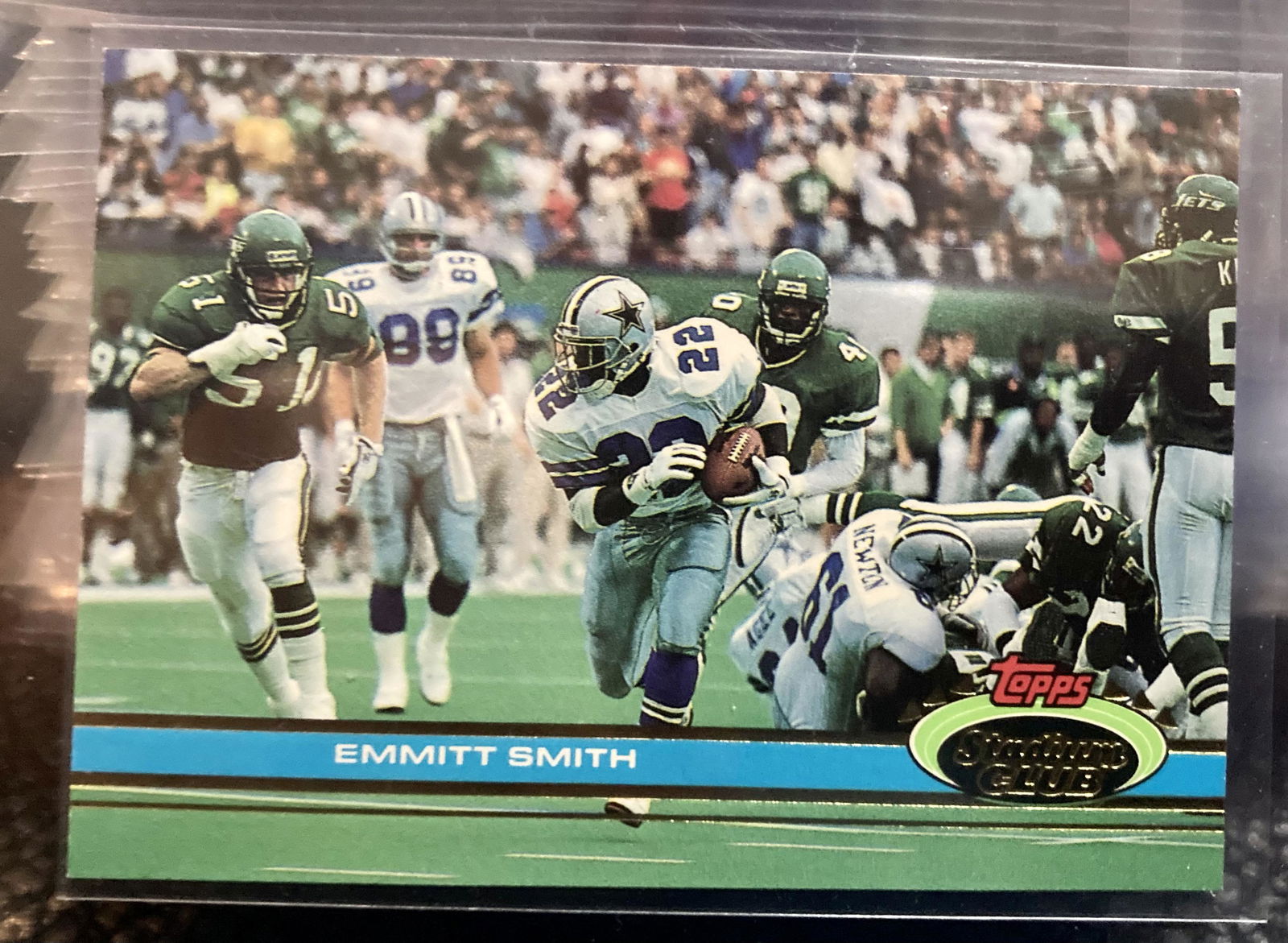 Emmitt Smith 1991 Topps Stadium Club Rookie Rc Mint (1 of 2)