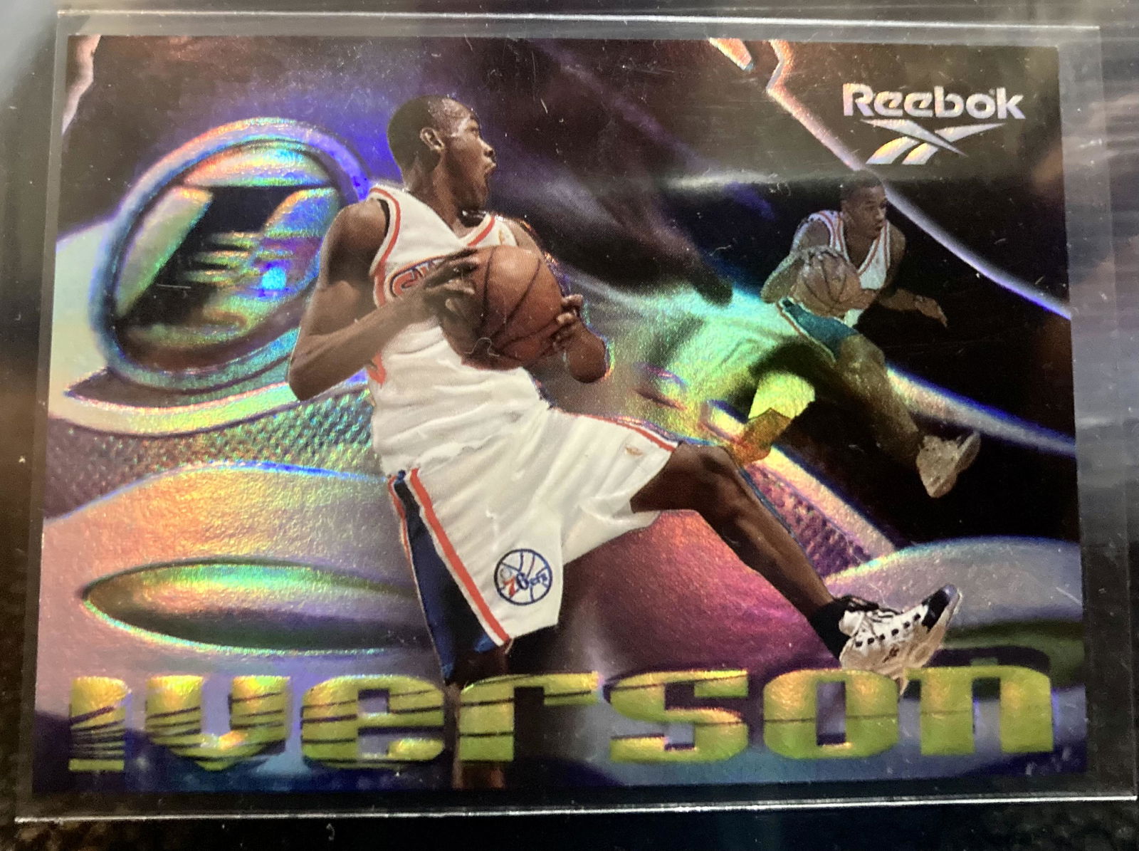 Allen Iverson 1997 Skybox Reebok Card, The Answer: Allen Iverson 1997 Skybox Reebok Card, The Answer