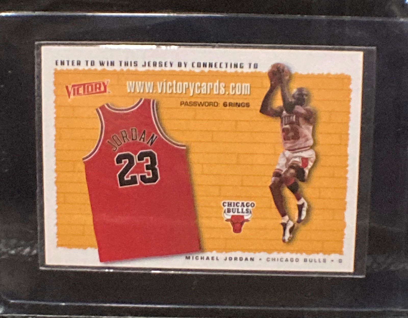 Michael Jordan Card # 23 Victory Cards 1999 NBA Victory (1 of 2)