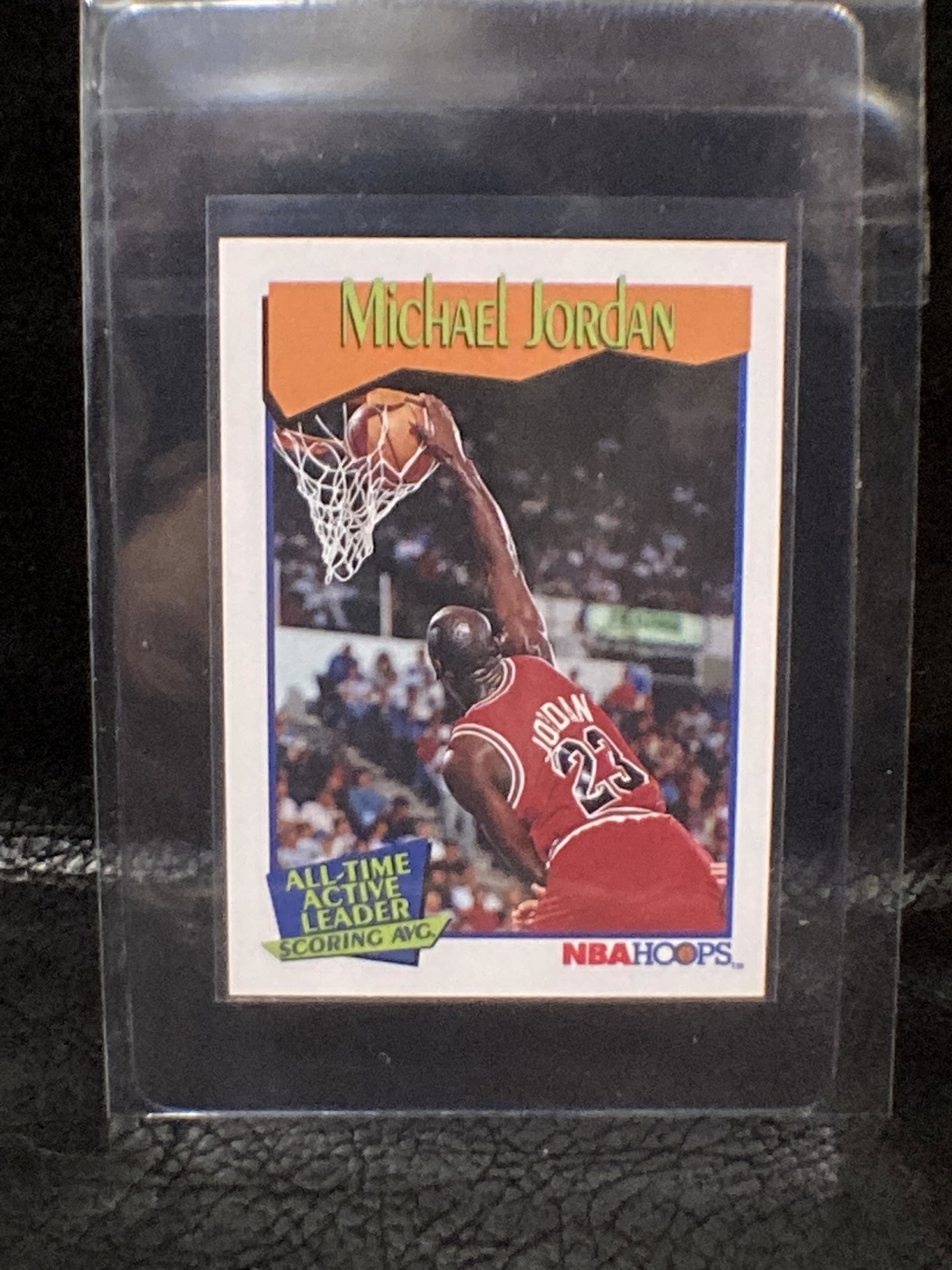 MICHAEL JORDAN 1991-92 NBA HOOPS ALL-TIME ACTIVE LEADER (1 of 2)