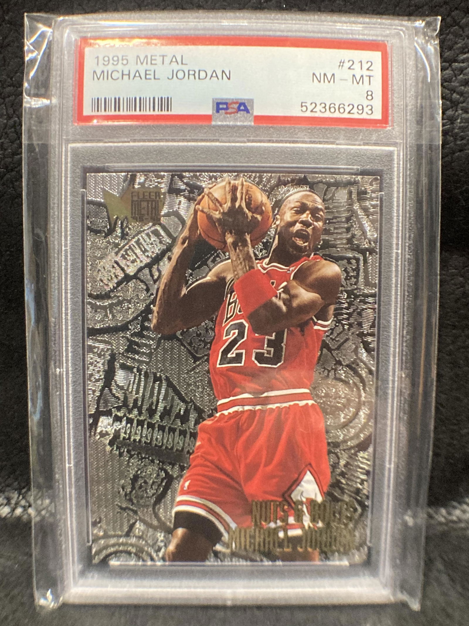 MICHAEL JORDAN 1995 Fleer Metal Card #212 Graded PSA 8 (1 of 2)