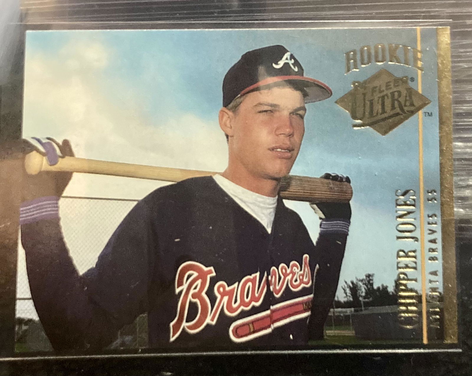 Chipper Jones 1994 Fleer Ultra  Rookie Card Atlanta (1 of 2)
