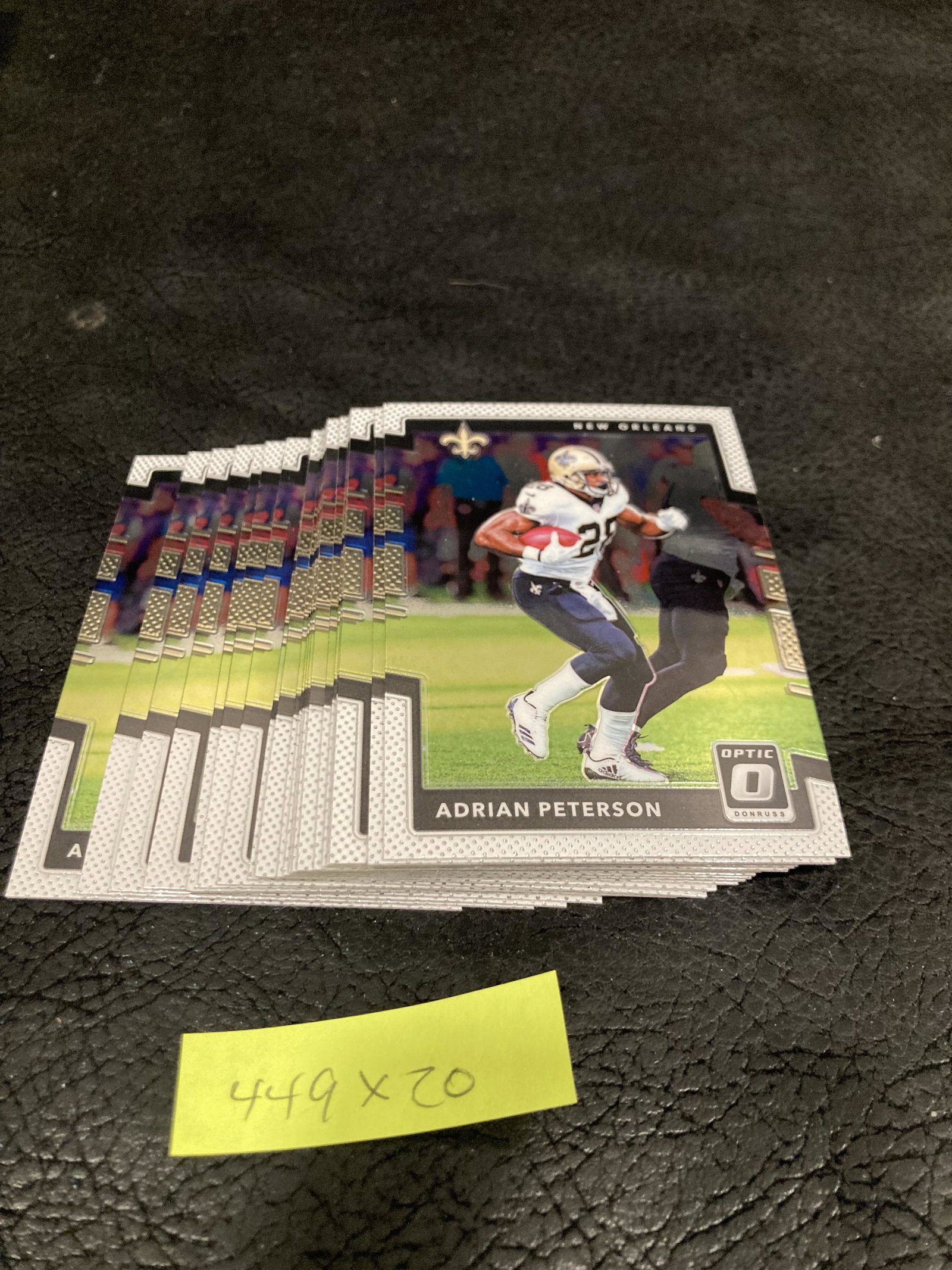 Adrian Peterson 2017 Donruss Optic Football #82 Saints: Adrian Peterson 2017 Donruss Optic Football #82 Saints