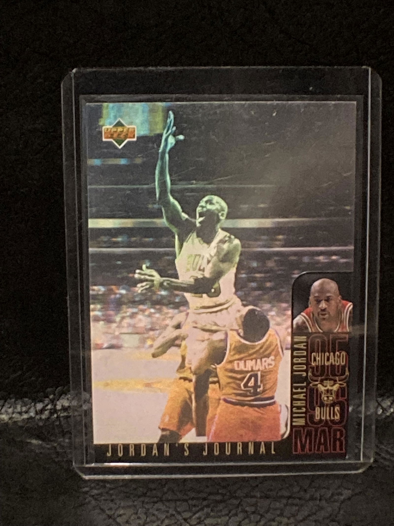 Michael Jordan 1995-96 March Jordan's Journal Hologram (1 of 2)