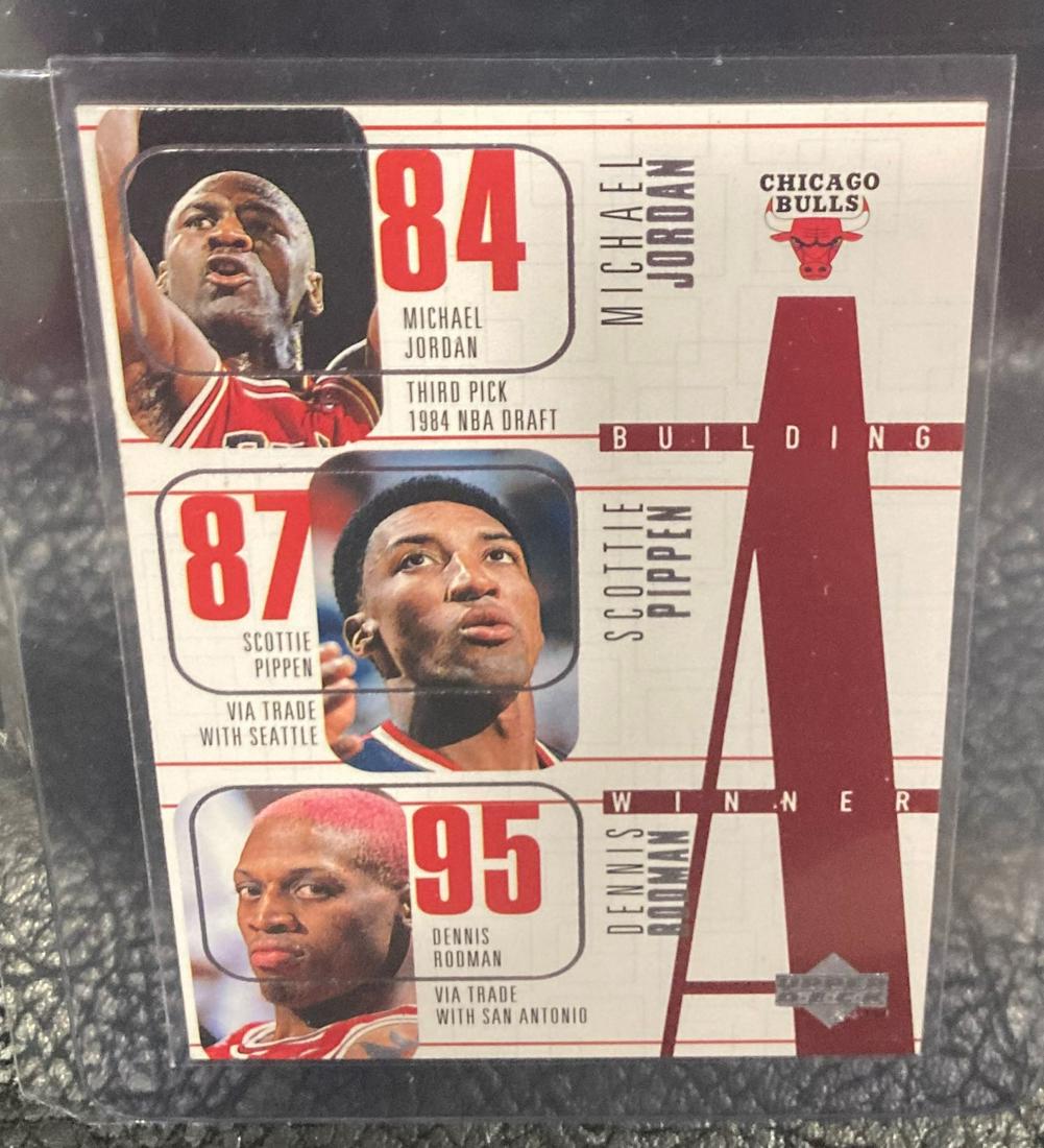 JORDAN PIPPEN RODMAN KUKOC HARPER 1996-97 UPPER DECK: JORDAN PIPPEN RODMAN KUKOC HARPER 1996-97 UD Building a Winner Chicago Bulls
