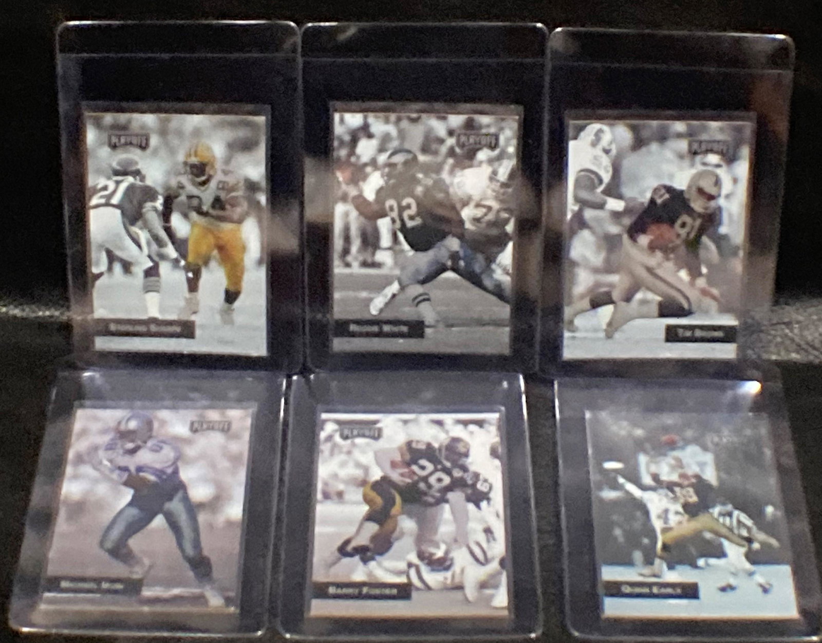 1993 Playoff Nfl Football Promo Complete Insert Set 6: 1993 Playoff Nfl Football Promo Complete Insert Set 6 Cards Michael Irvin Barry Foster Quinn Early Tim Brown Reggie White Sterling Sharpe