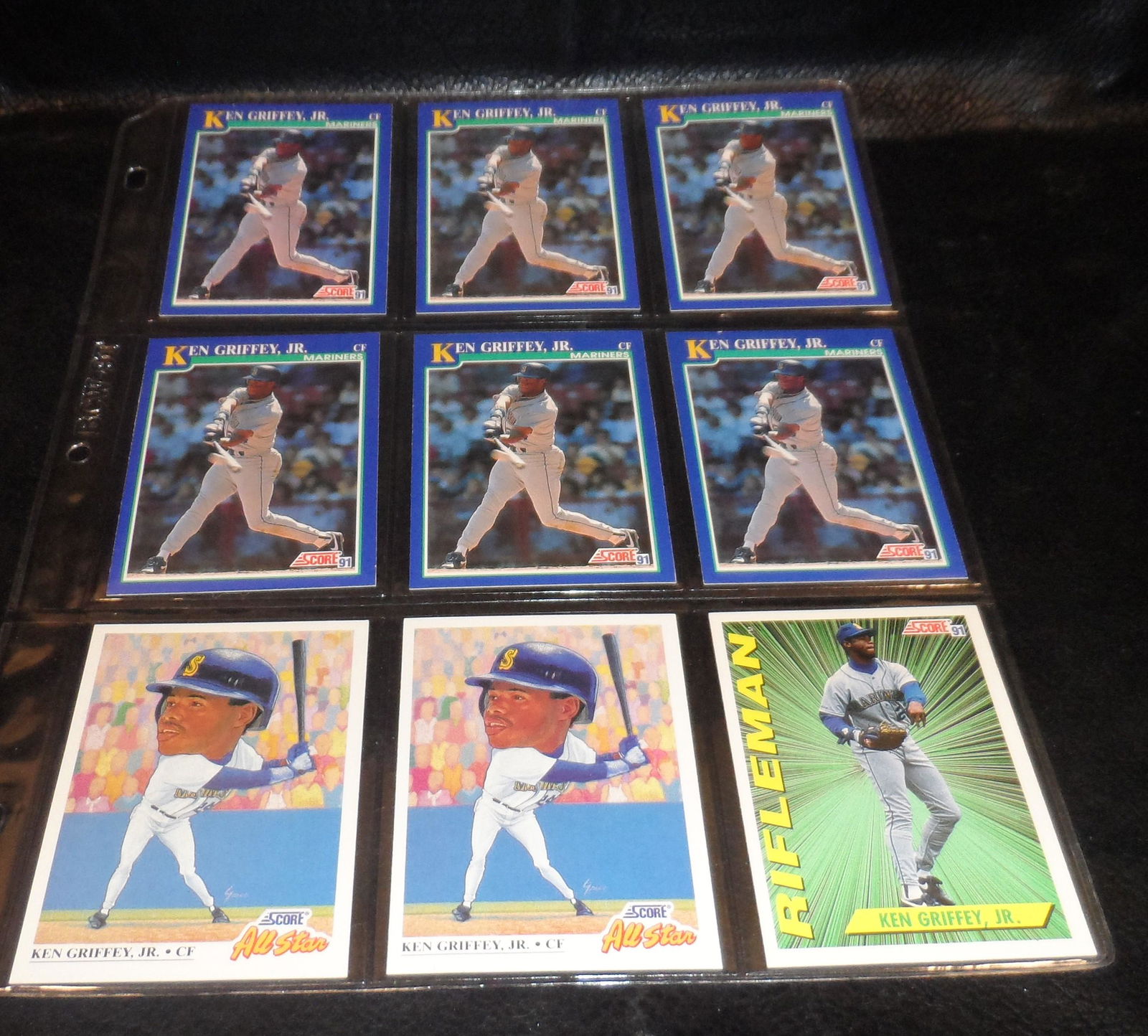 Ken Griffey Jr Lot Of 9 Baseball Cards (1 of 2)