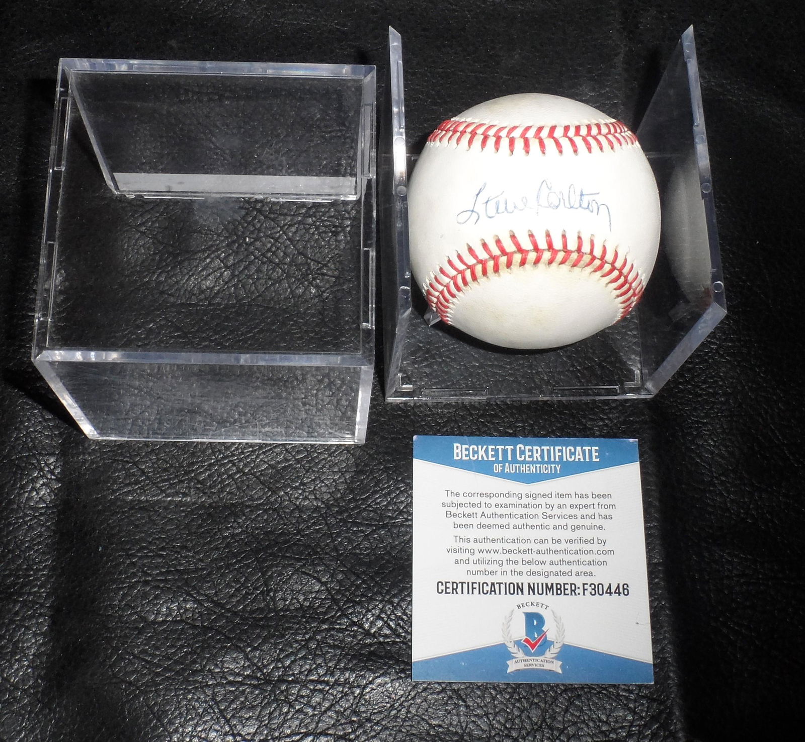Steve Carlton Signed Autograph Auto Baseball Mlb Coa (1 of 3)