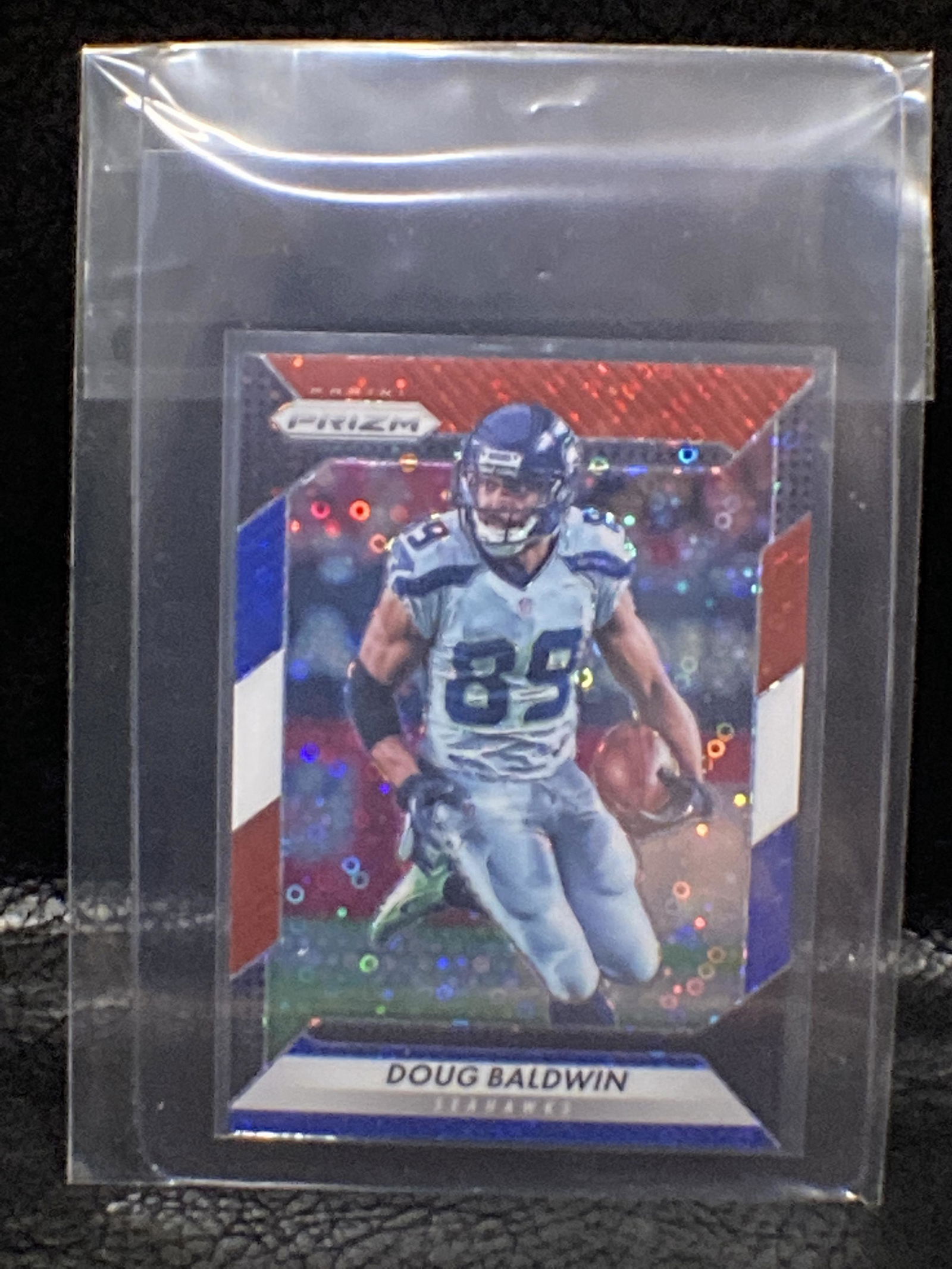 2016 Panini Prizm Red White & Blue Disco Doug Baldwin (1 of 2)