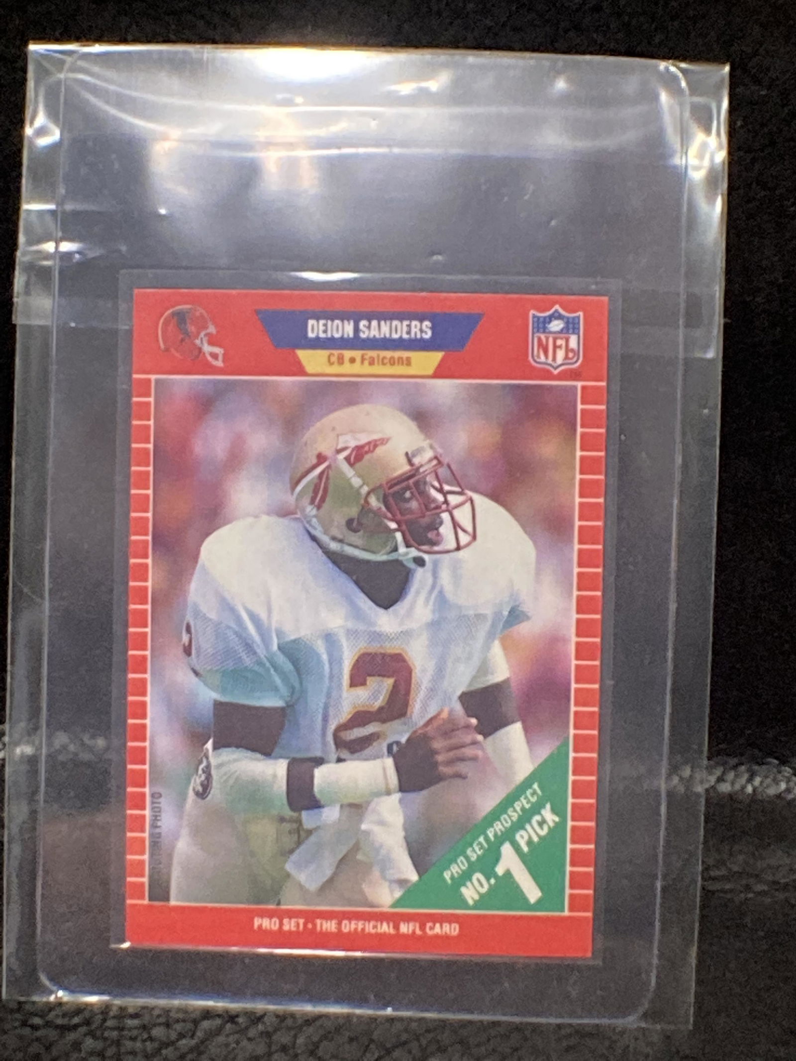 Deion Sanders 1989 Pro Set Falcons Rookie Card #486 (1 of 2)
