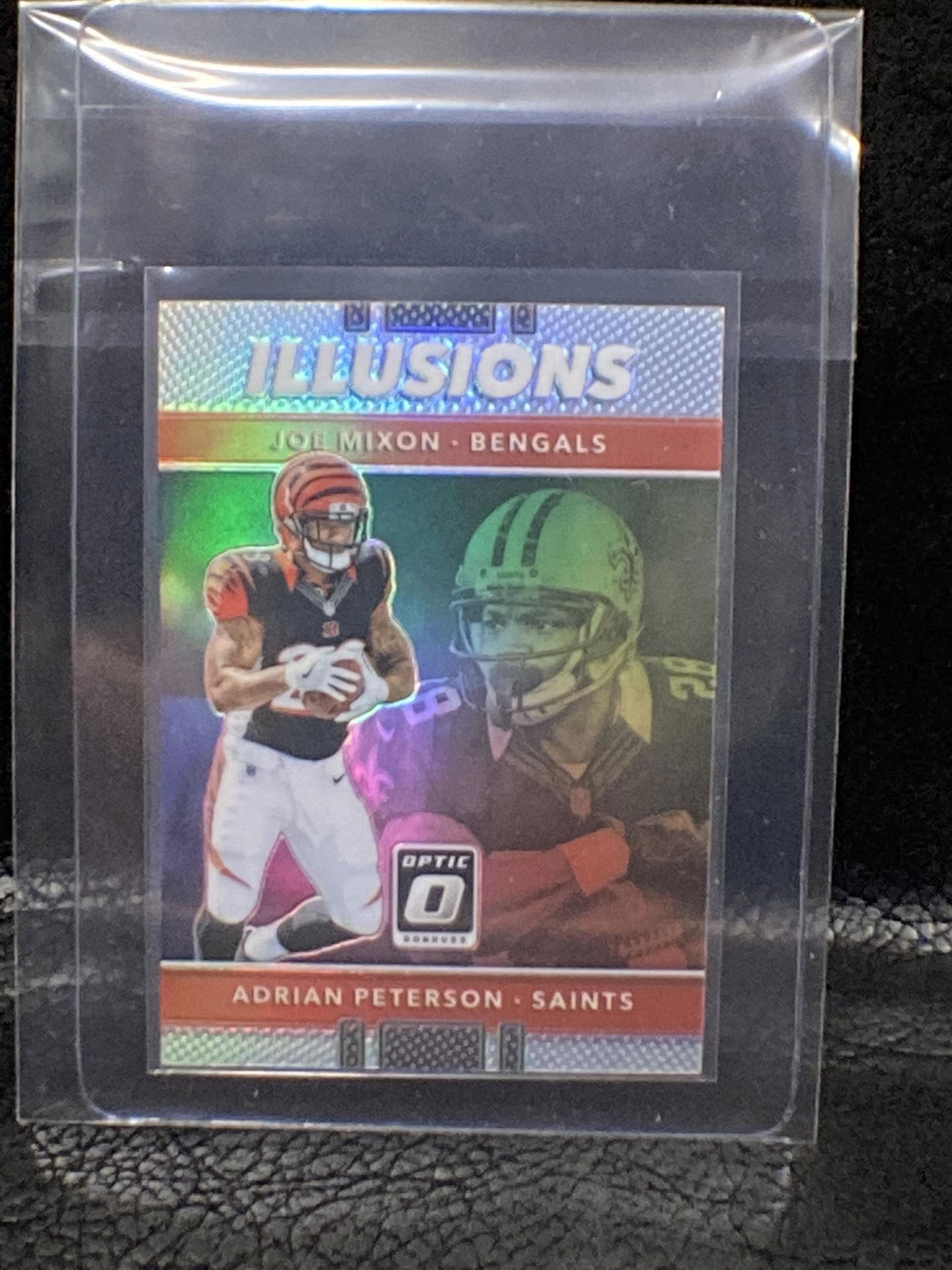 Joe Mixon Adrian Peterson 2017 Donruss Optic Silver (1 of 2)