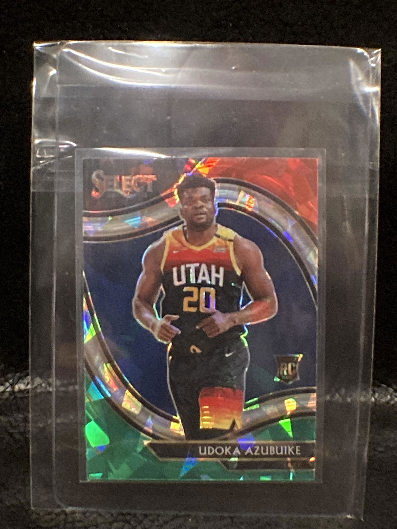 2020-21 Select Udoka Azubuike Red White Green Cracked (1 of 2)