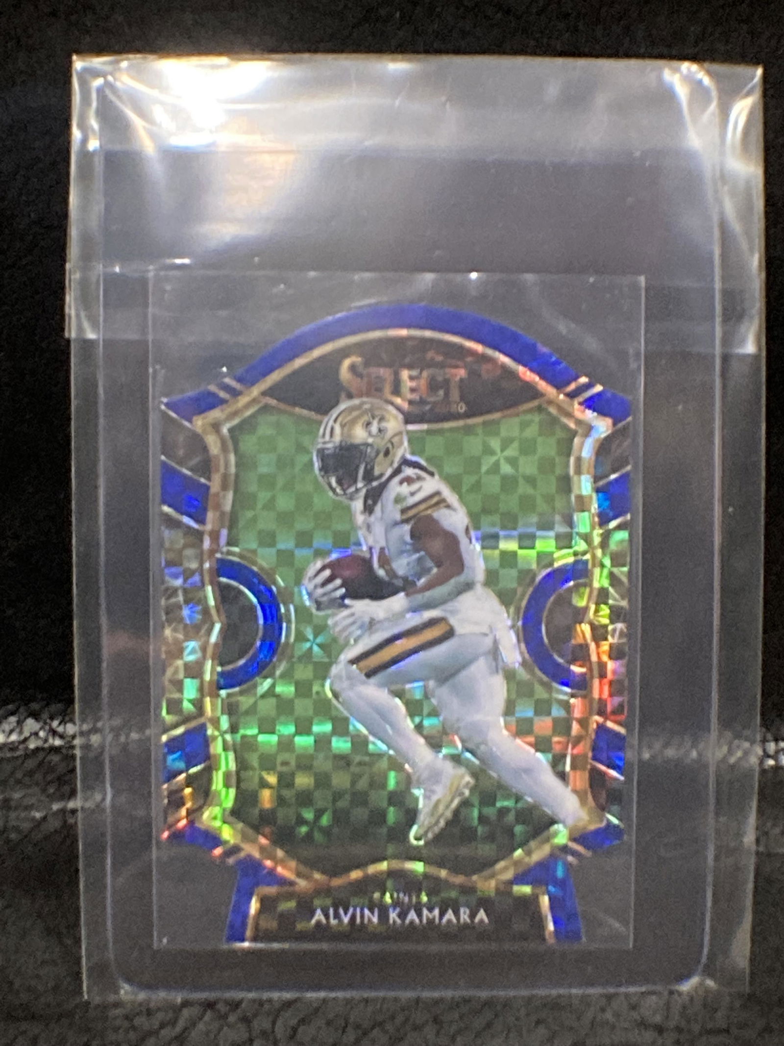 Alvin Kamara 2020 Select  Blue Checker Board Prizm (1 of 2)