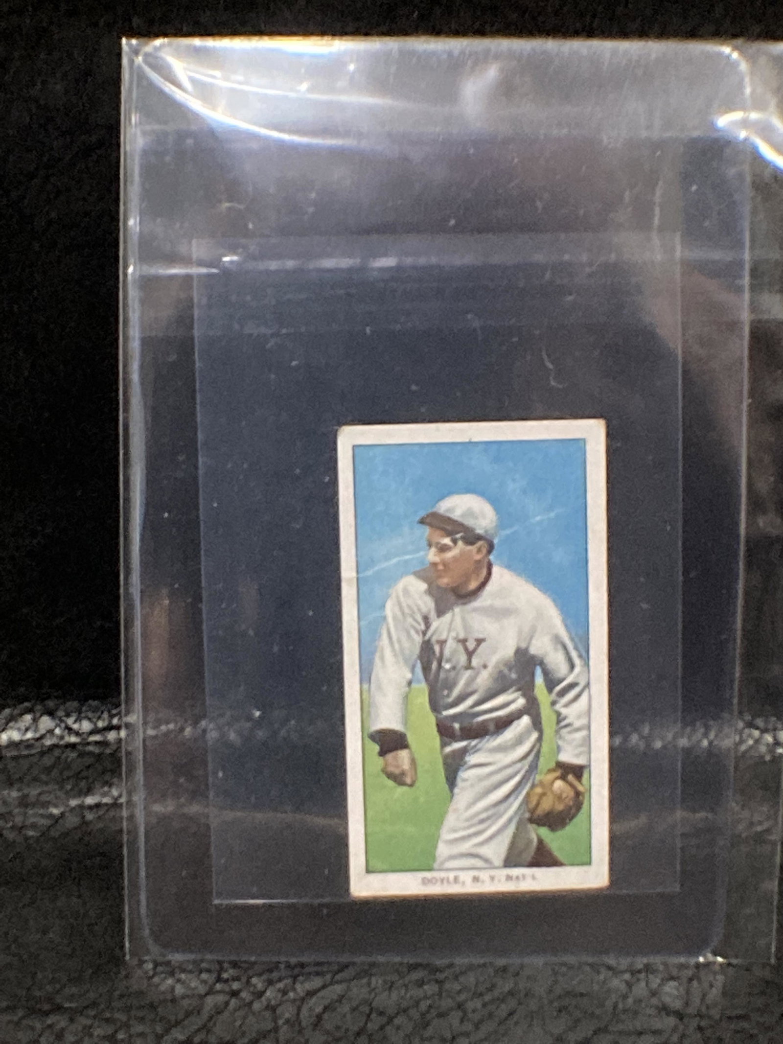 Larry Doyle 1909 T206 Sweet Caporal Throwing (1 of 2)