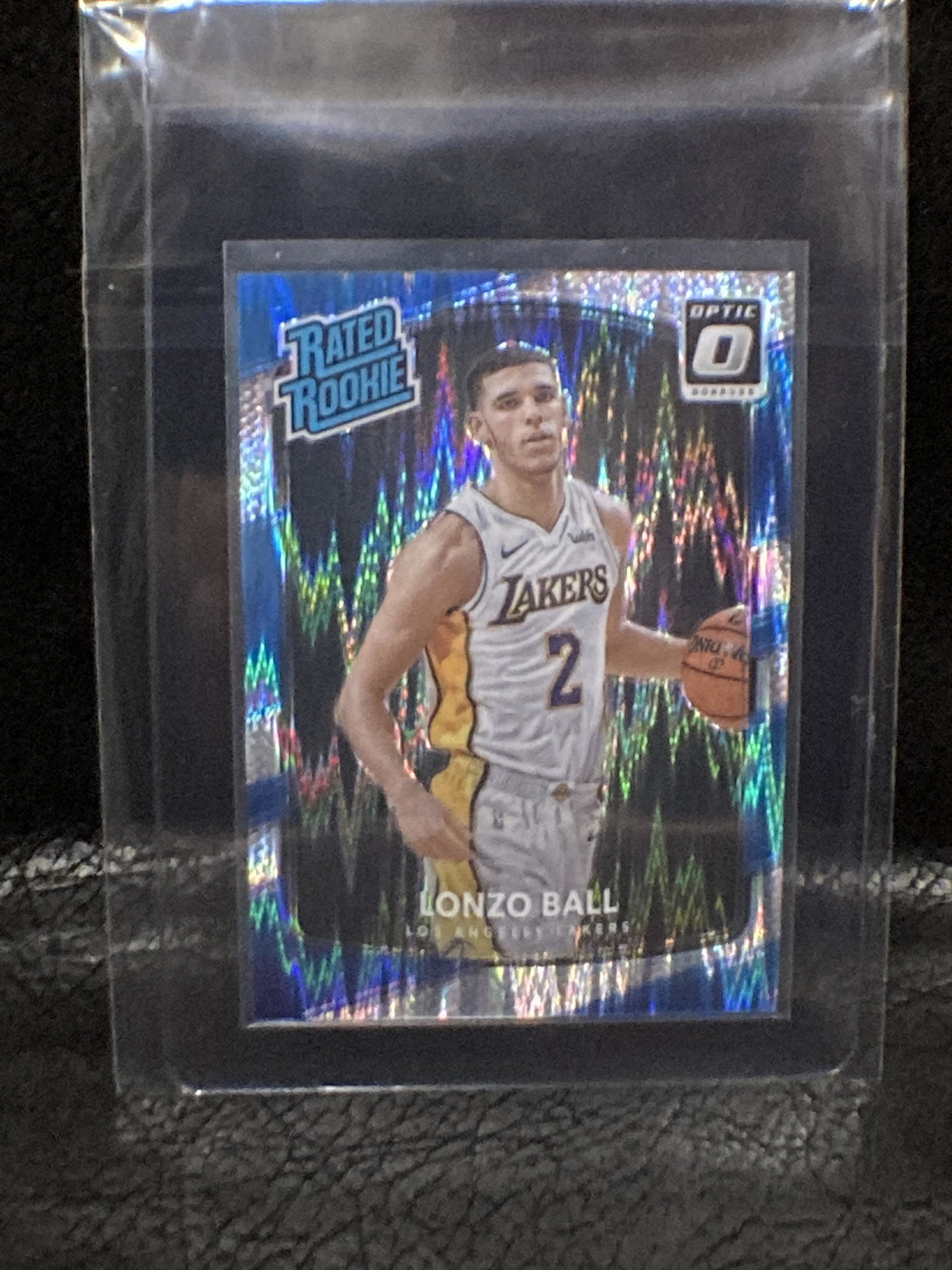 Lonzo Ball 2017-18 Donruss Optic Shimmer Rated Rookie (1 of 2)