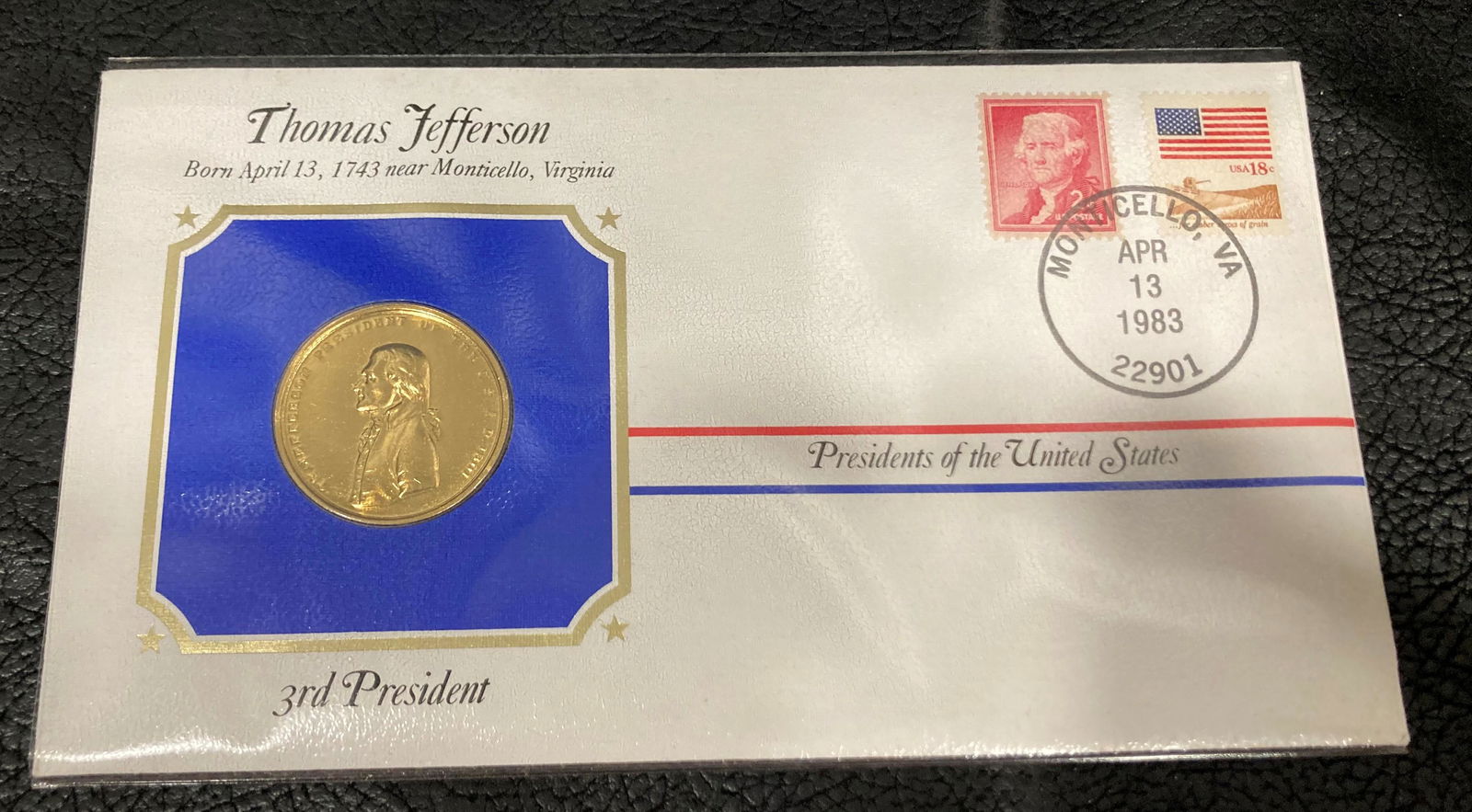 The 3rd Presidential Medals Cover Collection Thomas (1 of 2)