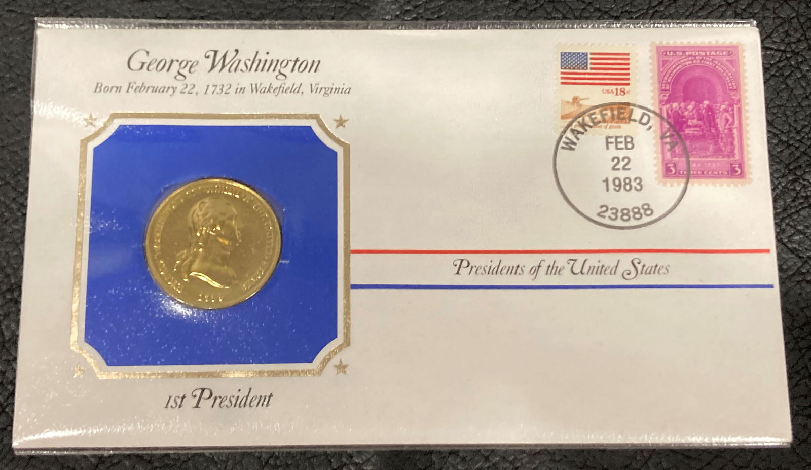 The 1st Presidential Medals Cover Collection George (1 of 2)