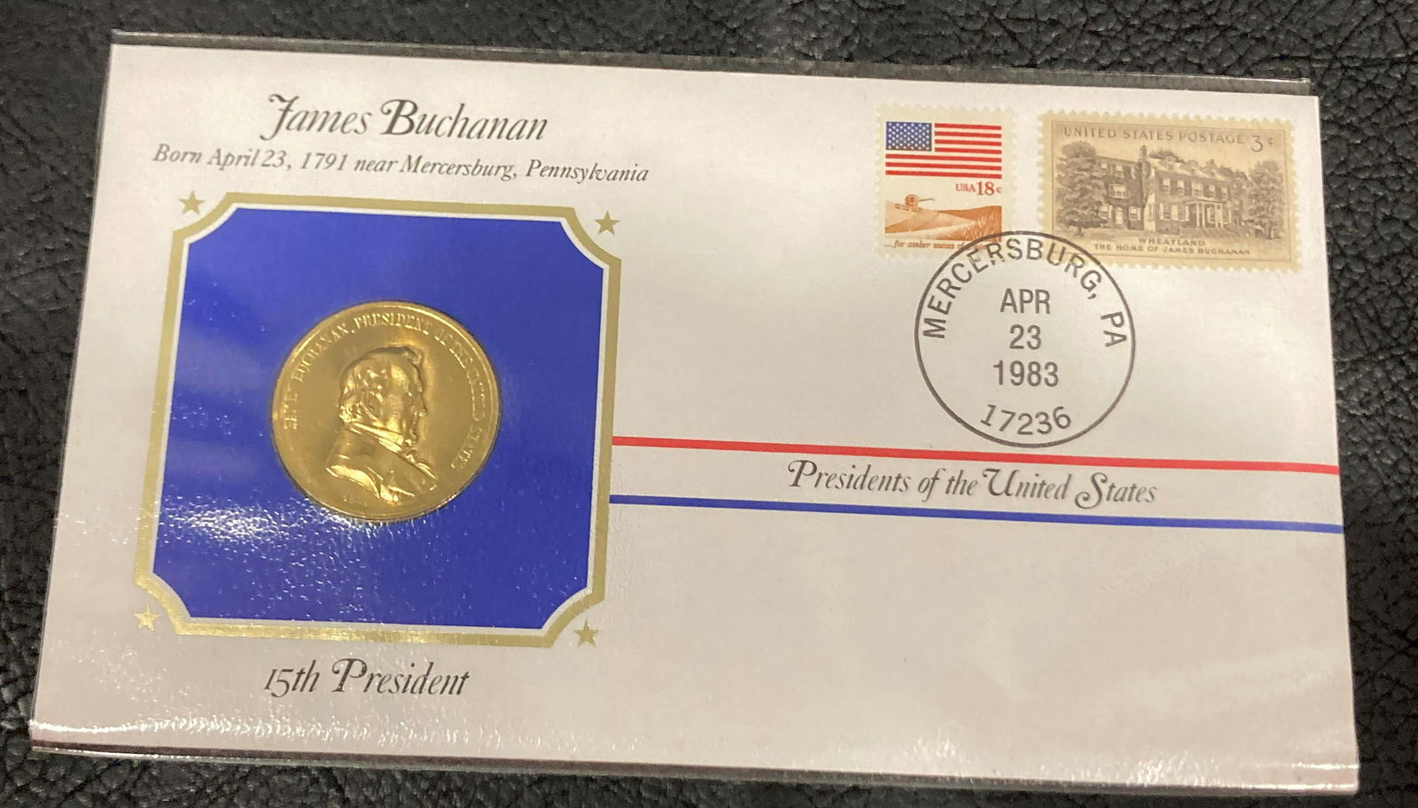 The 15th Presidential Medals Cover Collection James (1 of 2)