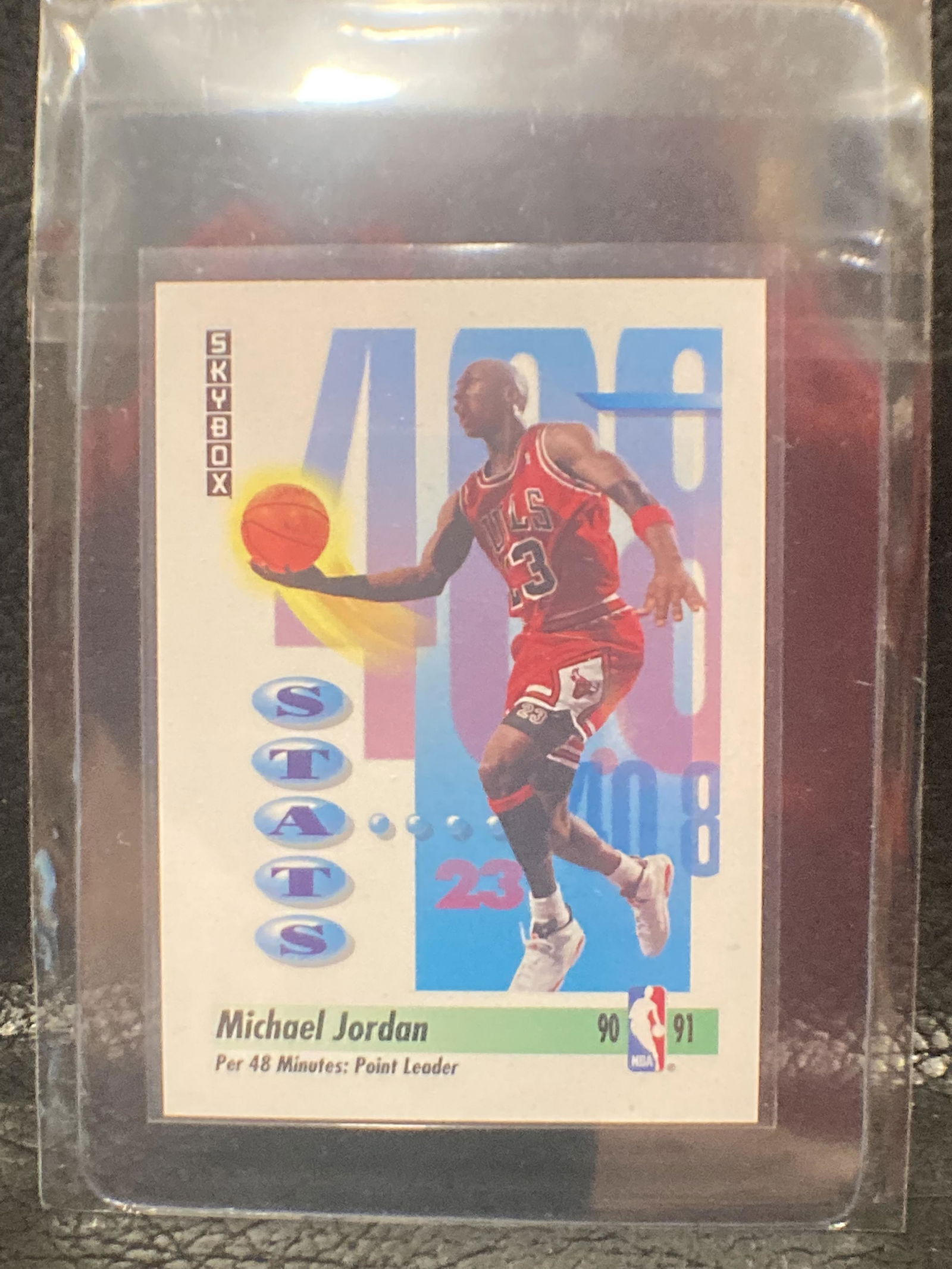 Michael Jordan 1990-91 Skybox Stats #307 Chicago Bulls (1 of 2)