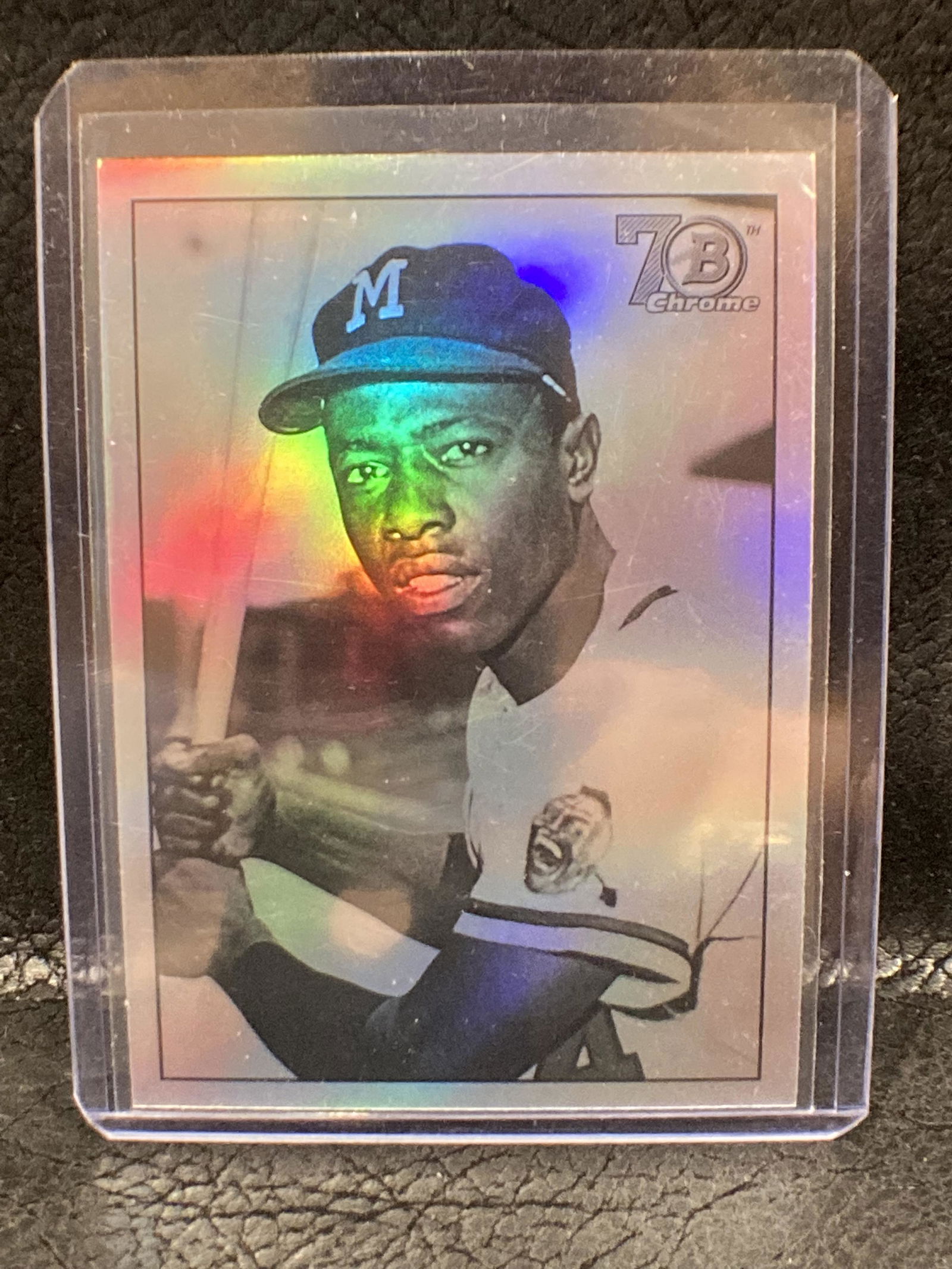 Hank Aaron 2017 Bowman Chrome #48B-HA Bazooka Throwback (1 of 2)