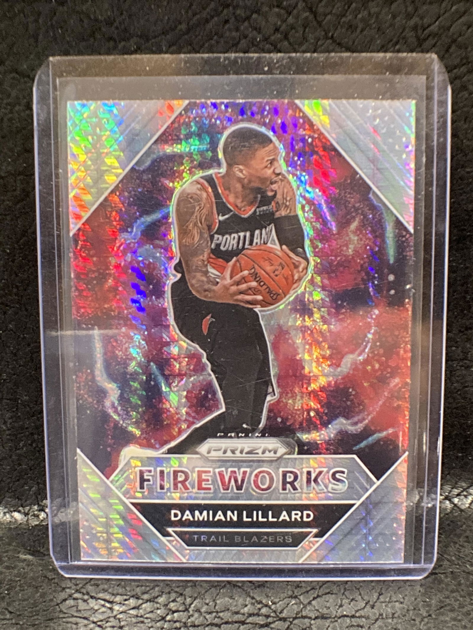 Damian Lillard Hyper Silver 2020-21 Panini Prizm (1 of 2)