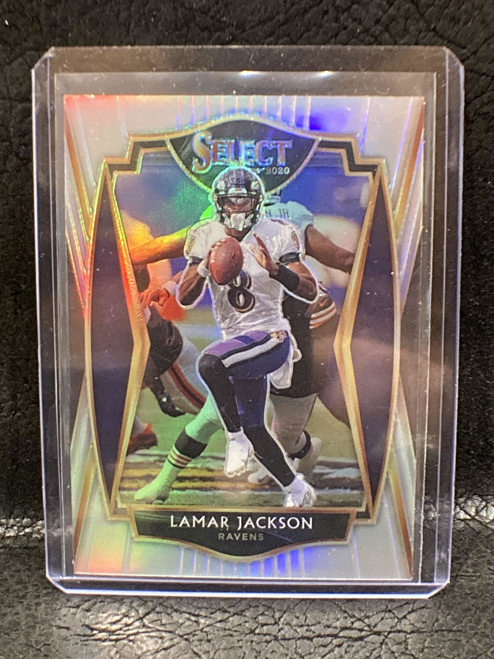 Lamar Jackson 2020 Select Premier Level Silver Prizm (1 of 2)